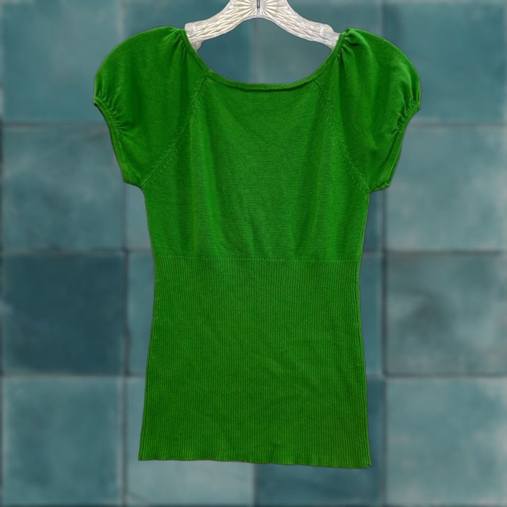 Vintage VINTAGE Y2K Catch My I Shirt M Green Cap Sleeve Milkmaid Prairie Coquette Fairy Mens Size M / US 6-8 / IT 42-44 - 1 Thumbnail