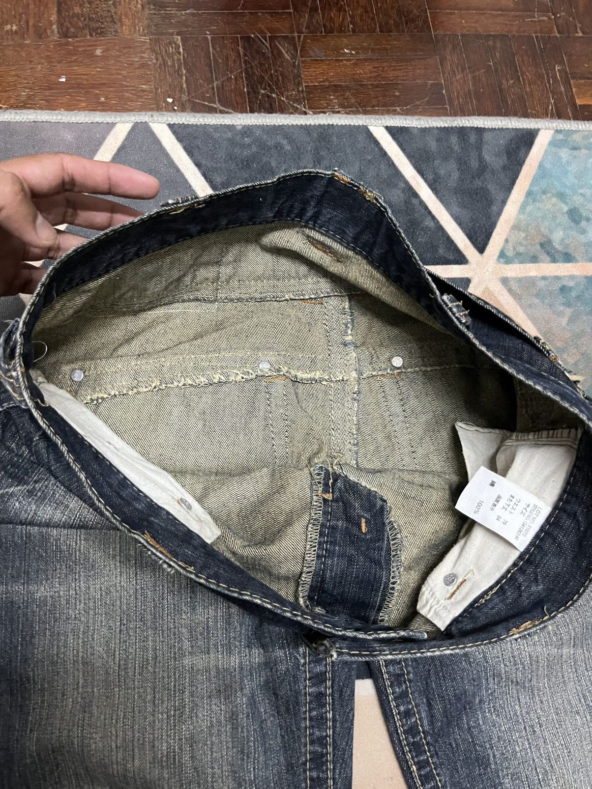 Tornado Mart 💥Japanese Brand BACK RUSH Mini Flare Jeans Size US 33 - 18 Thumbnail