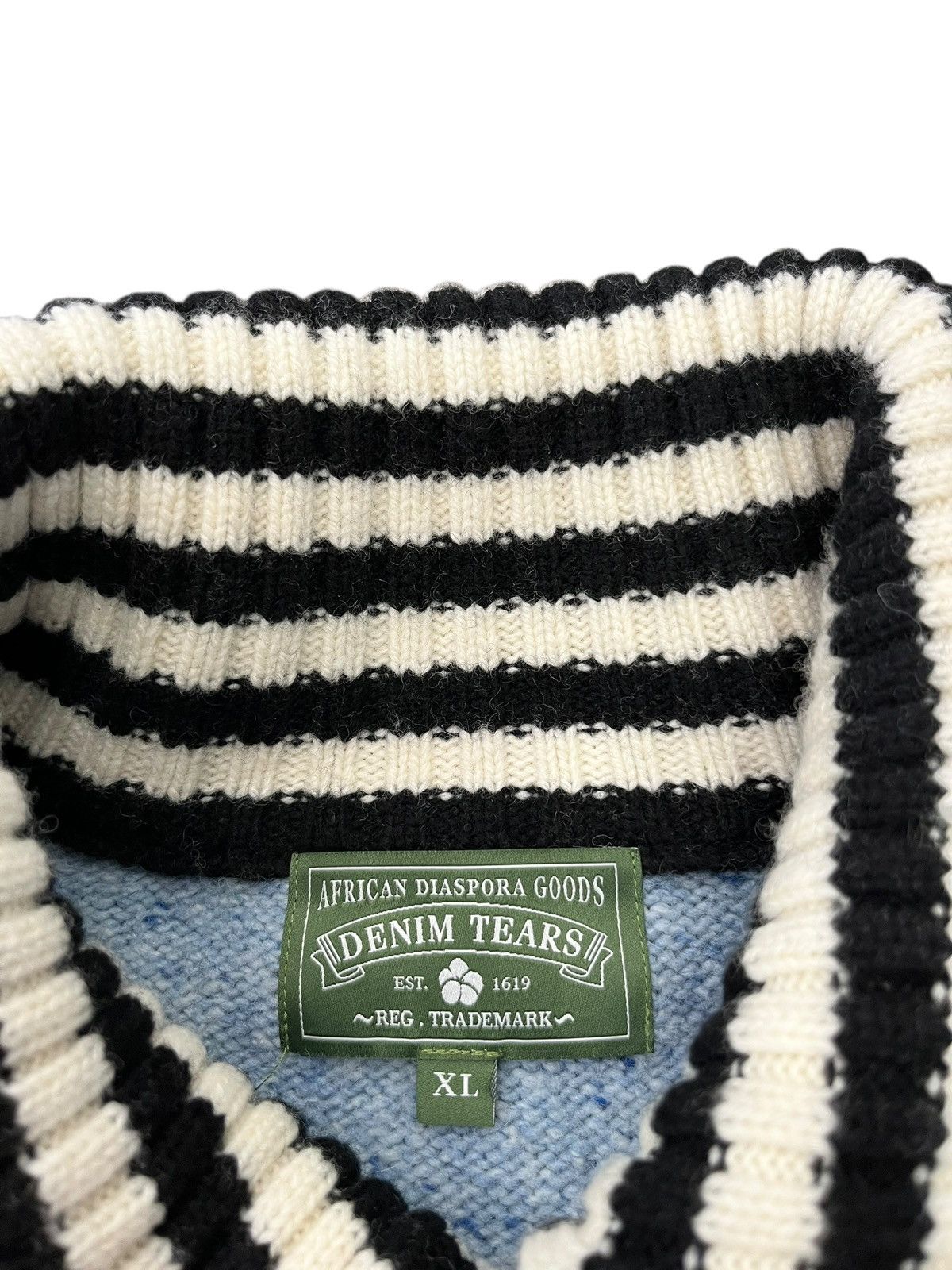 DENIM TEARS Denim Tears Denim University Zip Sweater Size US XL / EU 56 / 4 - 3 Thumbnail