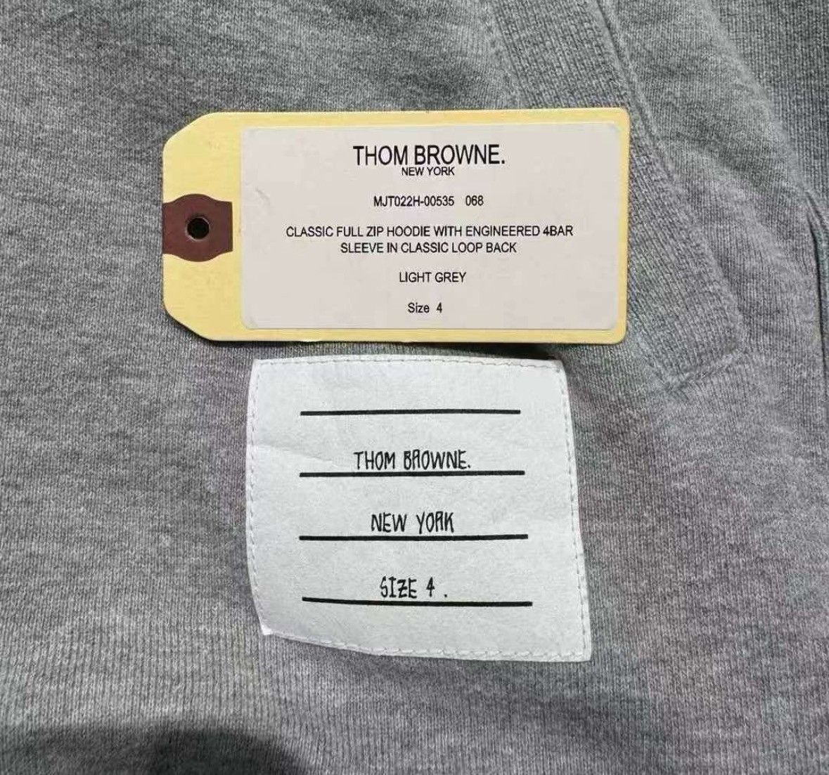 Thom Browne Thom BrowneSleeve-marked striped zipper classic hooded swea Size US XL / EU 56 / 4 - 6 Thumbnail