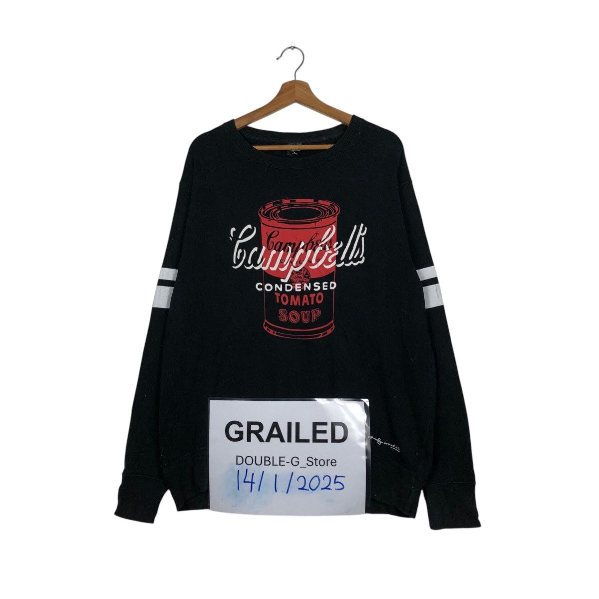 Andy Warhol × Japanese Brand 📌Vintage Sweatshirt Andy Warhol Campbells Big Logo Size US XL / EU 56 / 4 - 1 Thumbnail