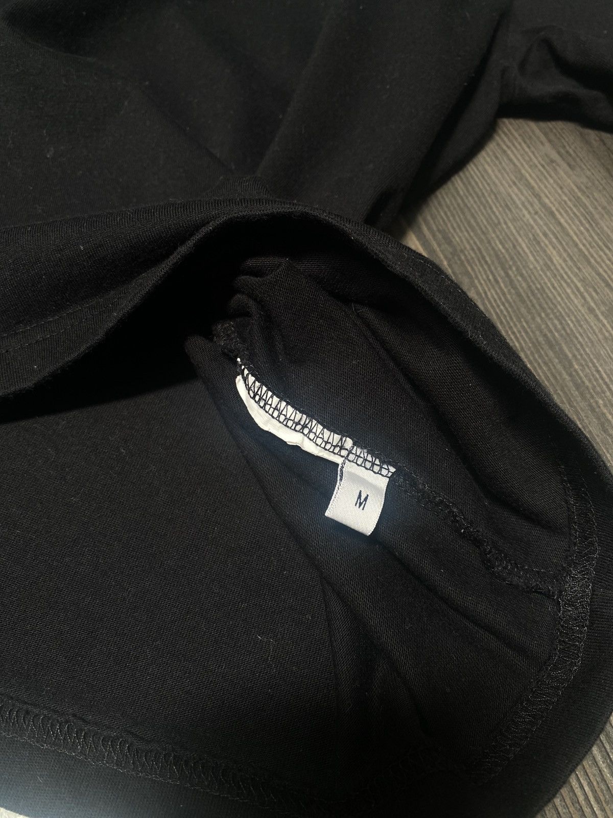 RayBan × Saint Laurent Paris SAINT LAURENT PARIS Signature Chalk Logo T-Shirt Black Size M / US 6-8 / IT 42-44 - 4 Thumbnail