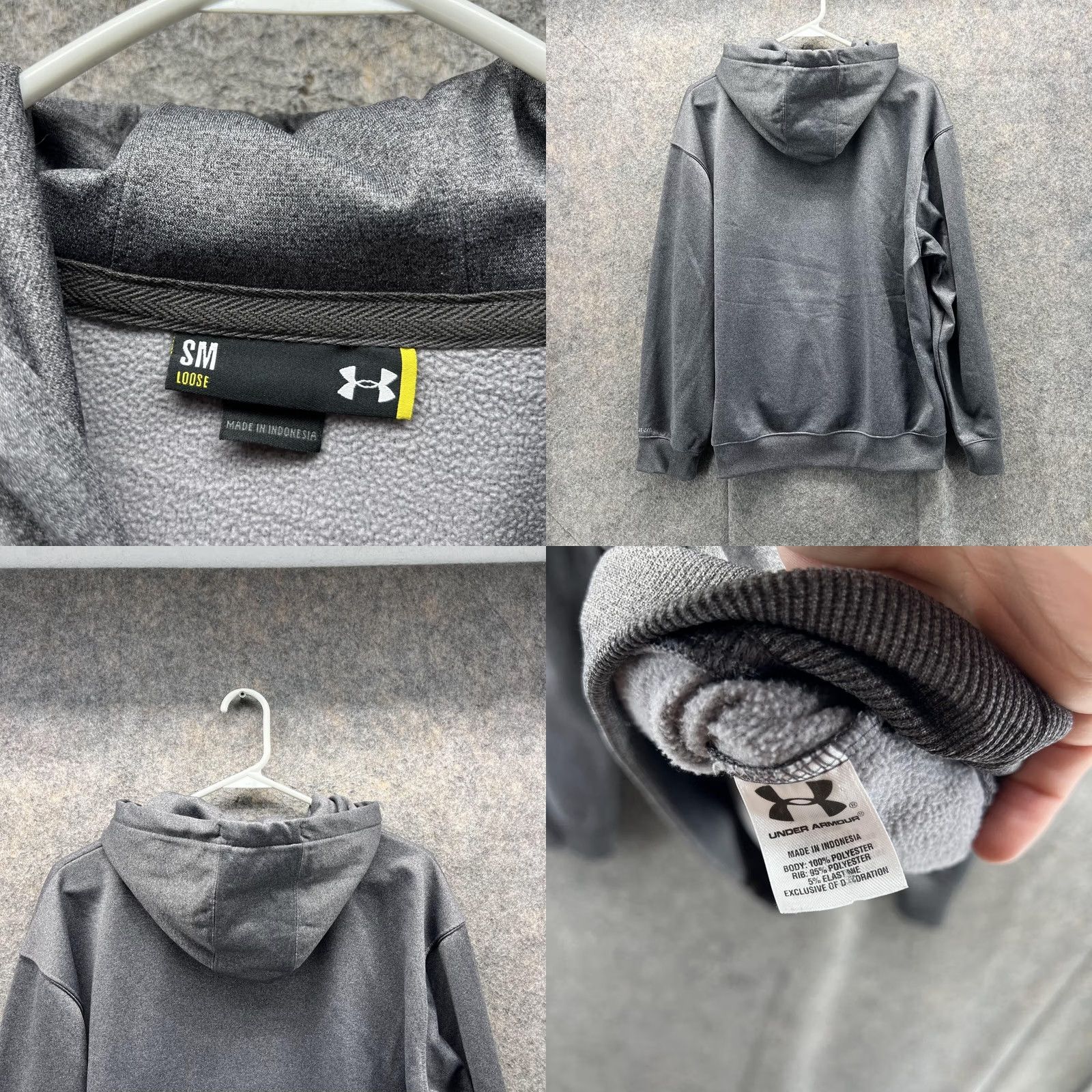 Under Armour Under Armour Sweater Hooded Baseball Logo Red Gray Men Small Adult Regular Fit Pullover Jacket Size US S / EU 44-46 / 1 - 8 Thumbnail