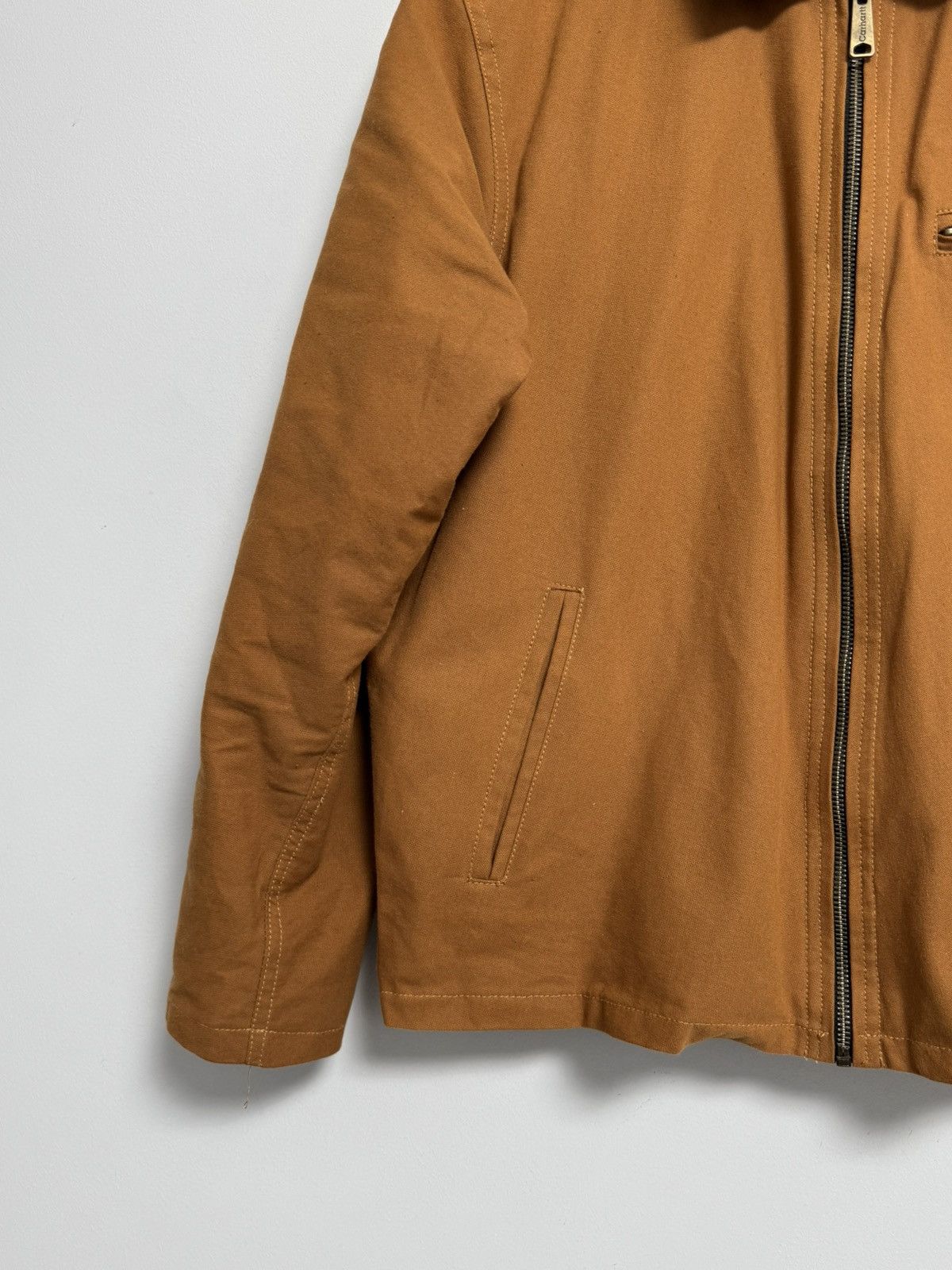 Carhartt CARHARTT Detroit Mens Reworked Canvas Vintage Camel Bomber Size US M / EU 48-50 / 2 - 4 Thumbnail