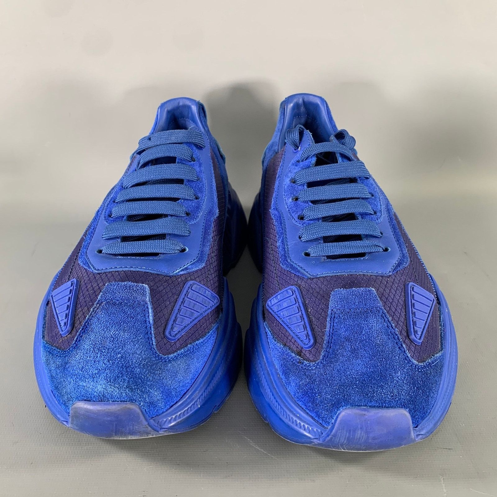Dolce & Gabbana DOLCE & GABBANA Size 10 Blue Cobalt Nylon Sneakers Size US 10 / EU 43 - 4 Thumbnail