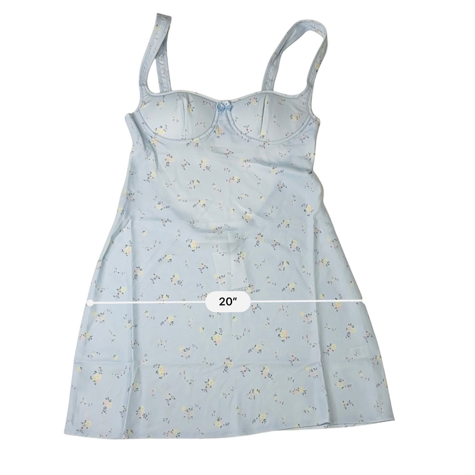 Other Rumored Loverboy Mini Dress MEDIUM Forget Me Not Blue Floral Size M / US 6-8 / IT 42-44 - 5 Thumbnail