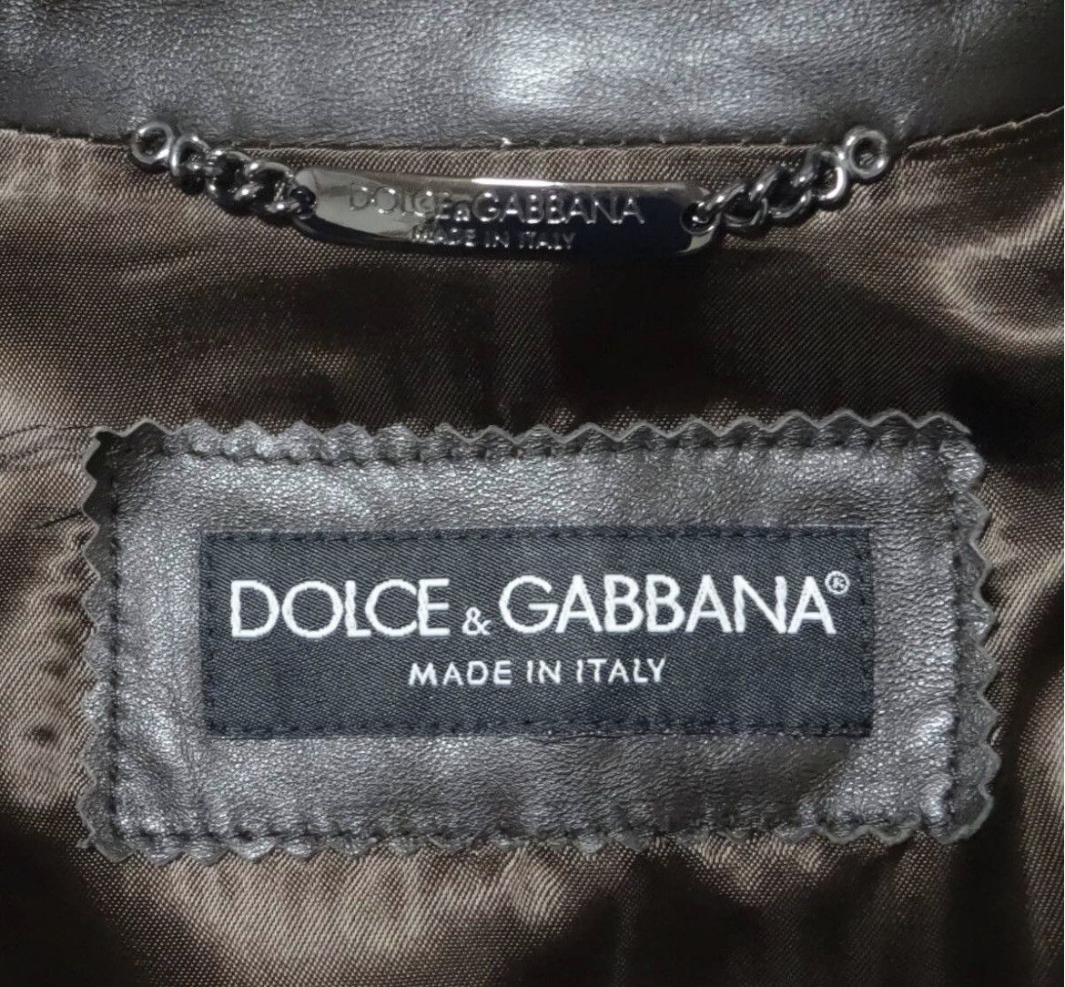 Dolce & Gabbana Dolce & Gabbana 2000s Laser Cut Biker Leather Jacket Size US M / EU 48-50 / 2 - 4 Thumbnail
