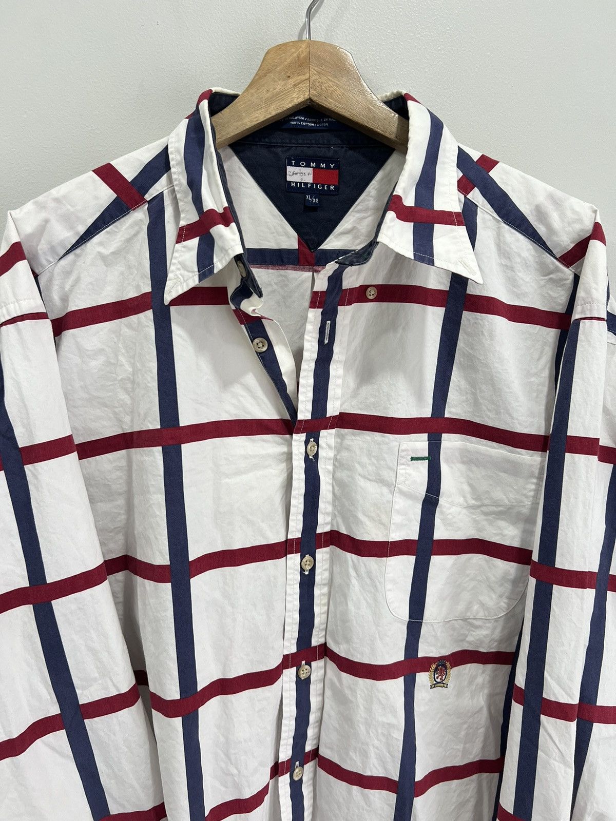 Vintage Vintage 90s Tommy Hilfiger Striped Button Up Shirt Size US XL / EU 56 / 4 - 2 Thumbnail
