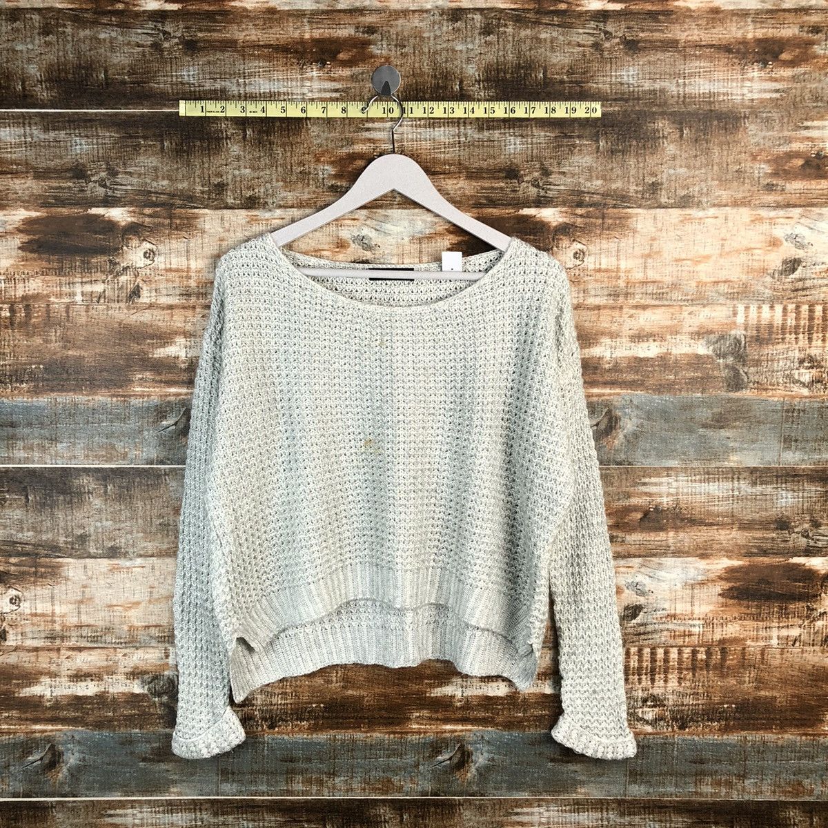 Homespun Knitwear × Japanese Brand Scot Club Grey vintage Knitwear #A1278 Size L / US 10 / IT 46 - 1 Thumbnail