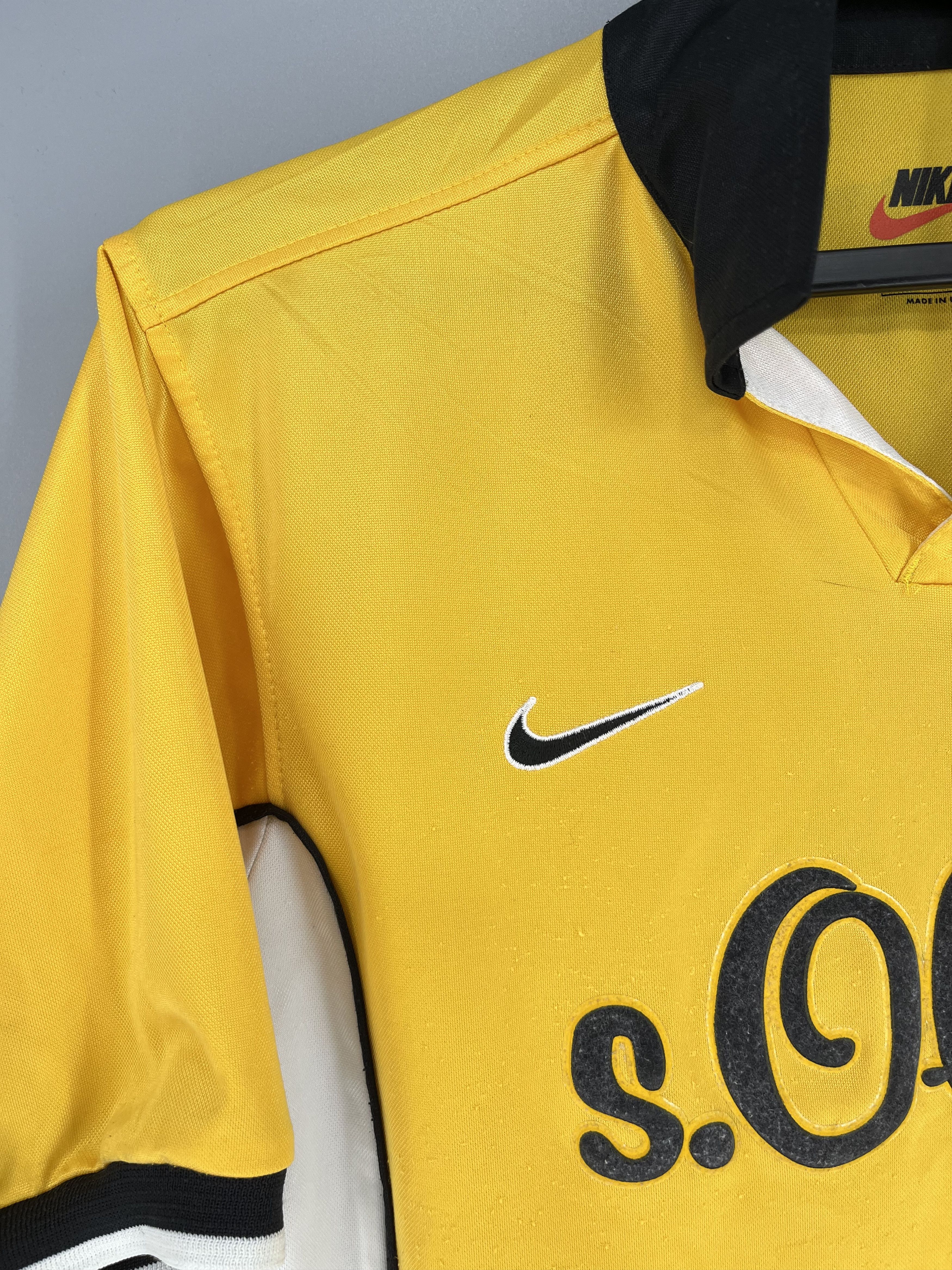 Nike BORUSSIA DORTMUND 1998/99 HOME FOOTBALL SHIRT SOCCER JERSEY Size US XS / EU 42 / 0 - 9 Thumbnail