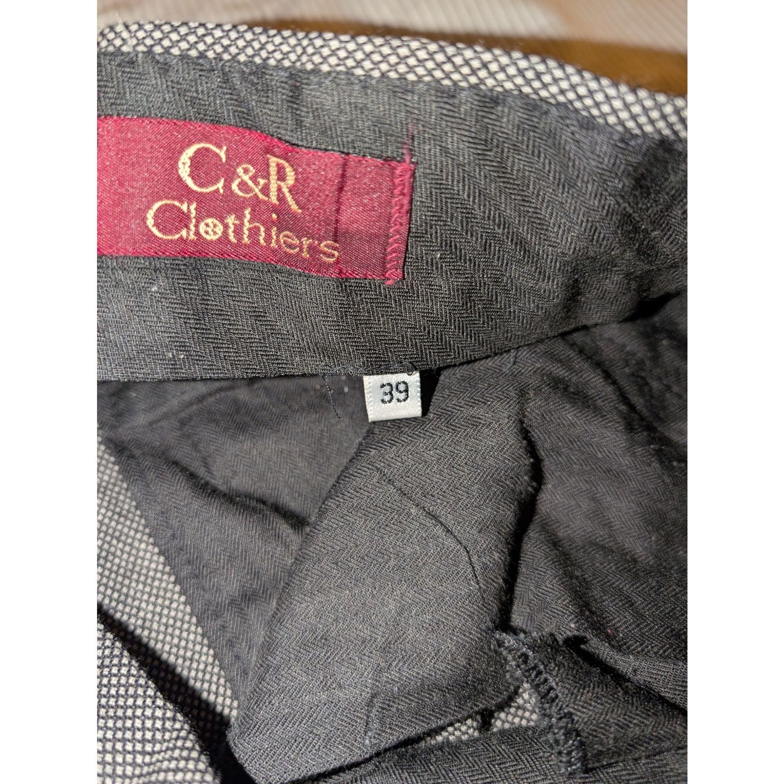 Other Vintage C&R Clothiers Bespoke Suit Wool USA 44R 39-28 pants Size 48R - 13 Thumbnail
