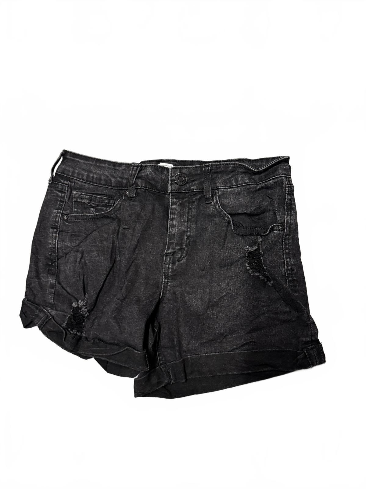 Designer Trendy Black Denim Cutoff Shorts by Refuge - Size 2 Size 24" / US 00 / IT 34 - 1 Thumbnail
