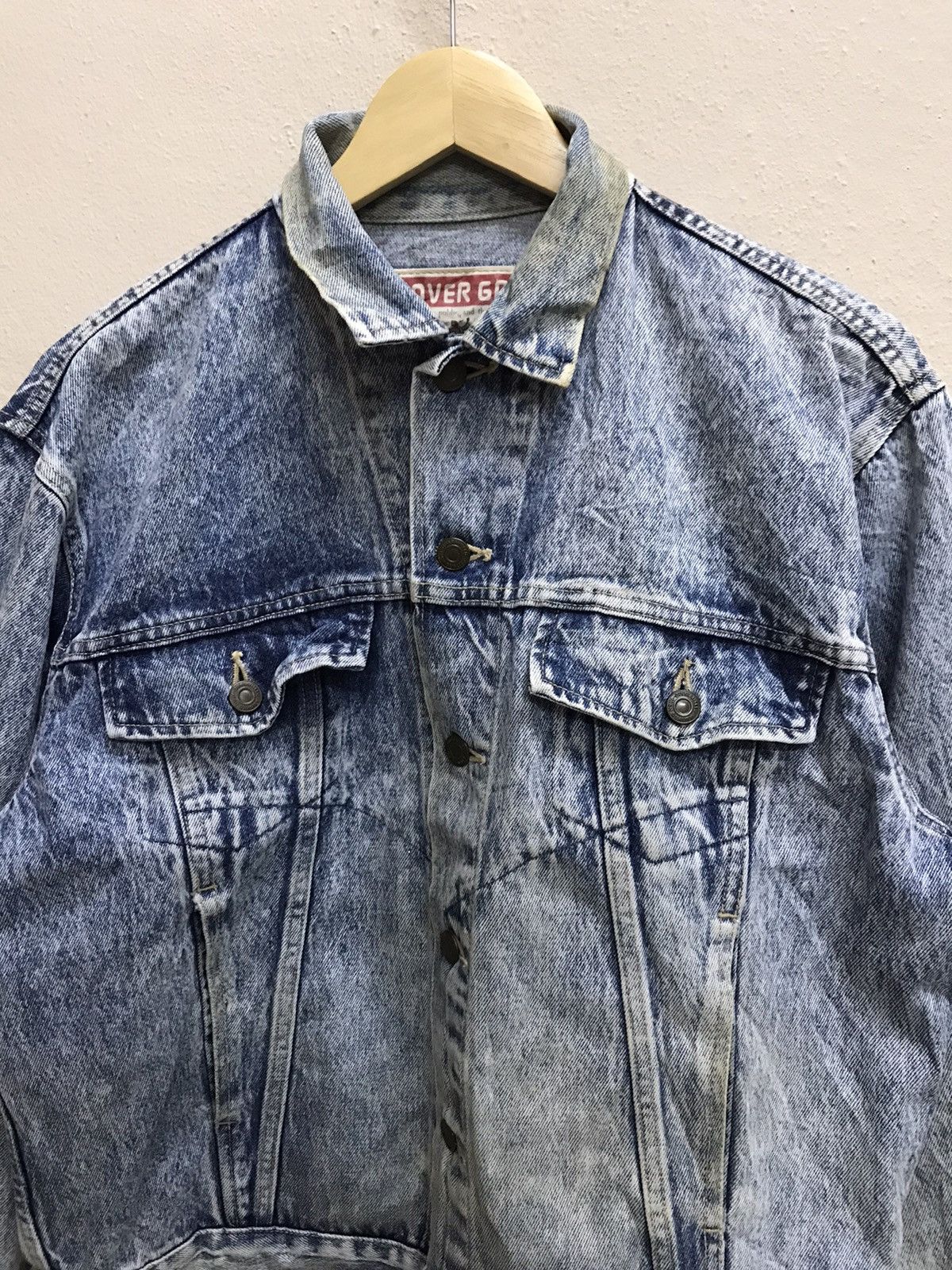 Japanese Brand Vintage Over Go Acid Wash Denim Jacket Size US M / EU 48-50 / 2 - 4 Thumbnail