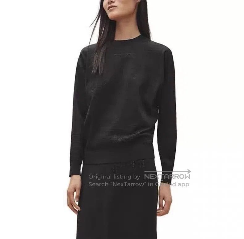 Hermes Hermes Elegant saddle patterned silk round-neck top Size XS / US 0-2 / IT 36-38 - 7 Thumbnail