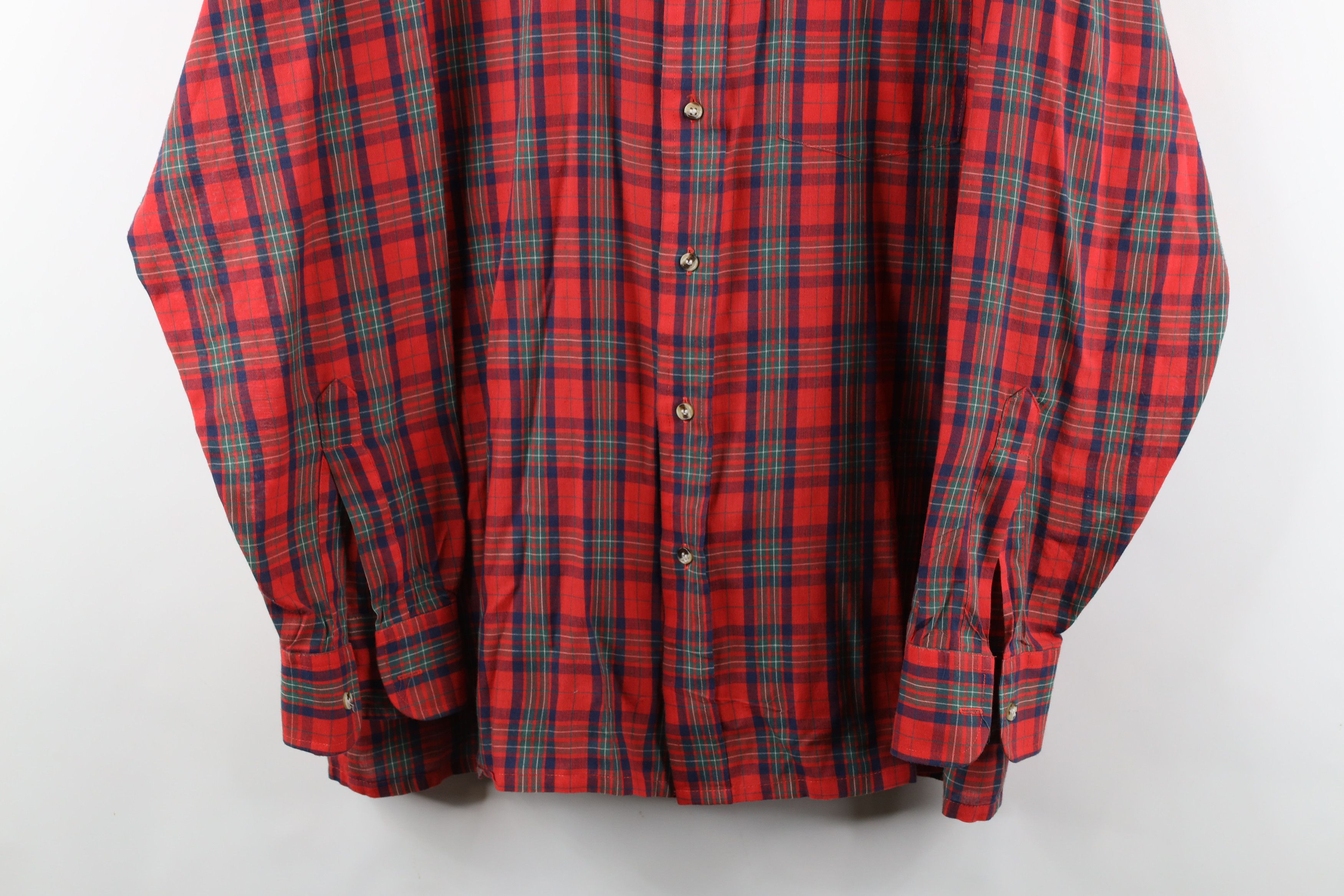 Vintage Vintage 70s Streetwear Long Sleeve Button Shirt Plaid Size US L / EU 52-54 / 3 - 3 Thumbnail