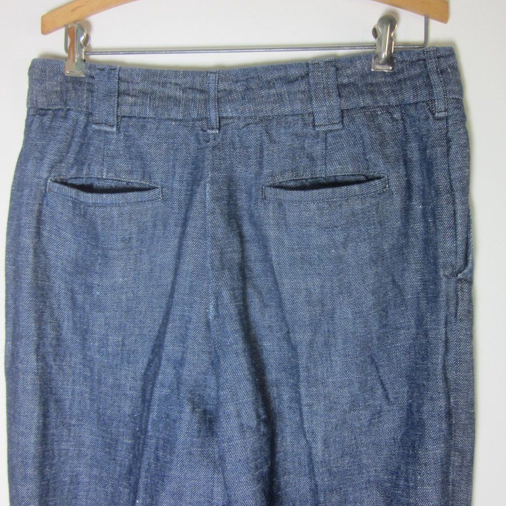 Rag & Bone Rag & Bone Womens Size 8 Claud Indigo Hemp & Cotton Trouser Size 28" / US 6 / IT 42 - 6 Thumbnail