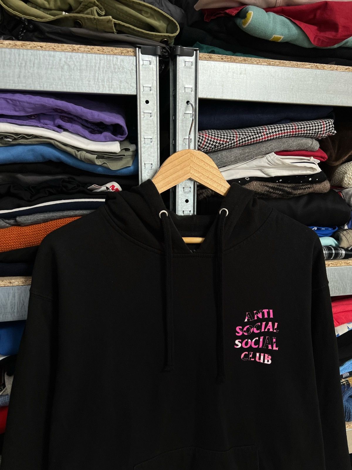 Anti Social Social Club Anti Social Social Club Black Hoodie Camo Pink Logo Size M Size US M / EU 48-50 / 2 - 4 Thumbnail