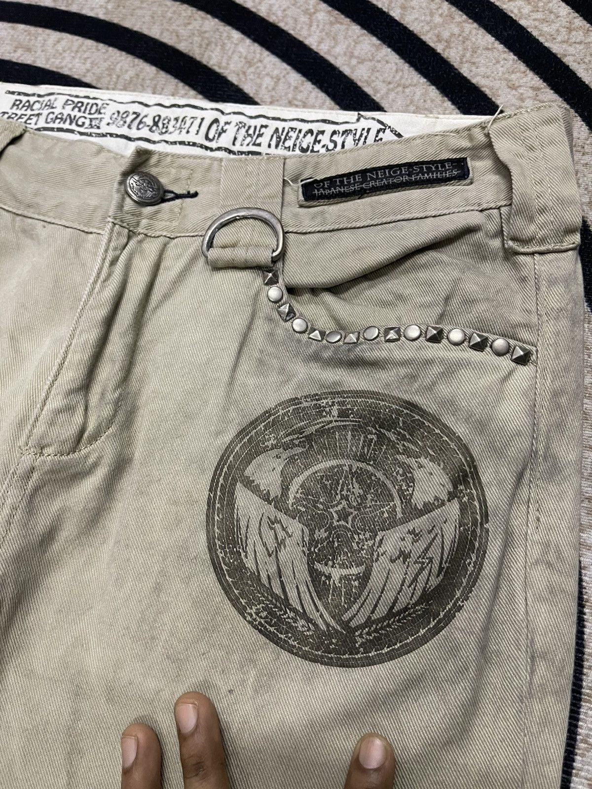 If Six Was Nine 2000s OF THE NEIGE STYLE LGB STYLE STUDDED PANT Size US 31 - 7 Thumbnail