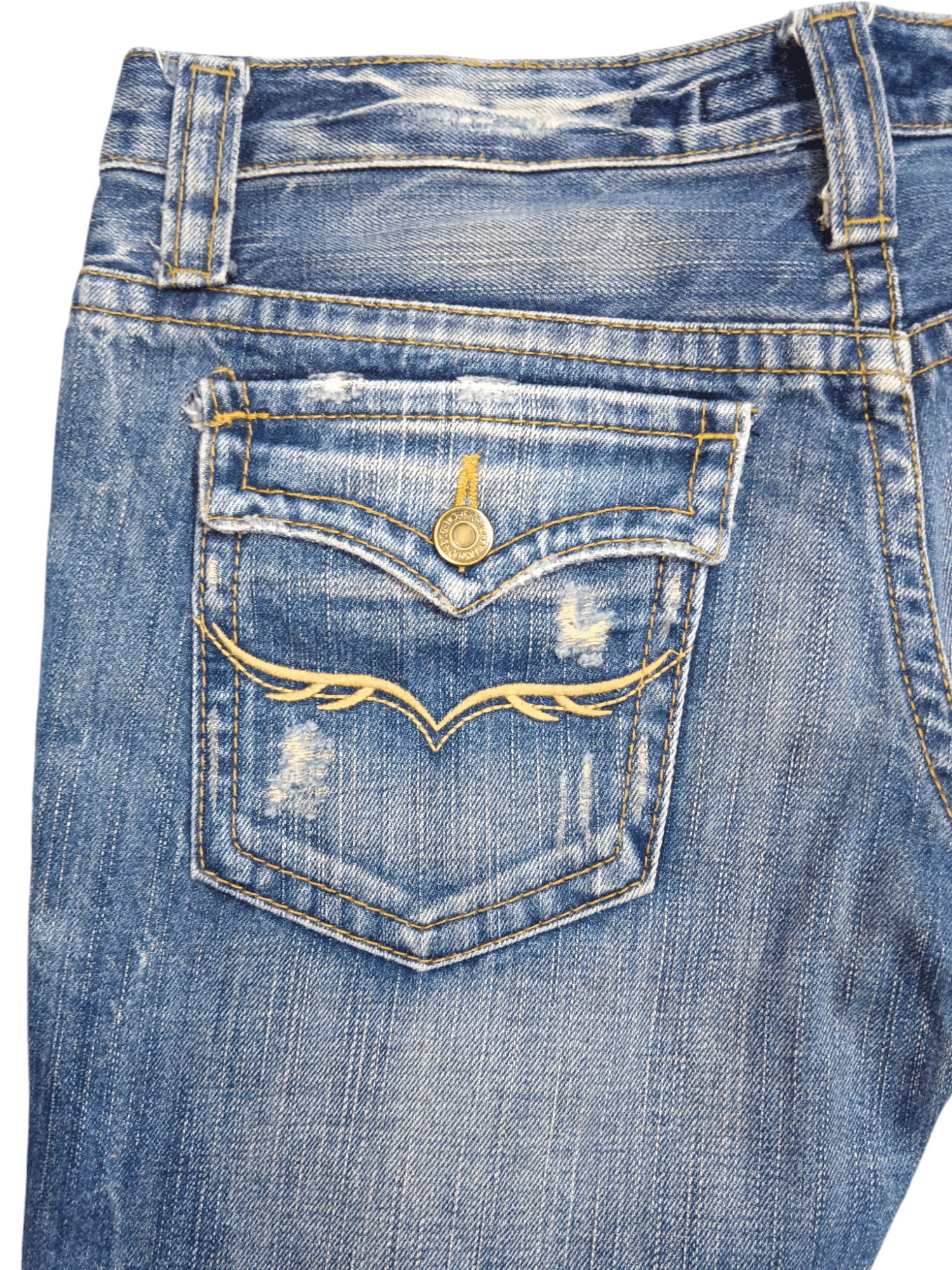GOSTAR DE FUGA FUGA Seditionaries Low Rise Flare Denim Size US 30 / EU 46 - 7 Thumbnail