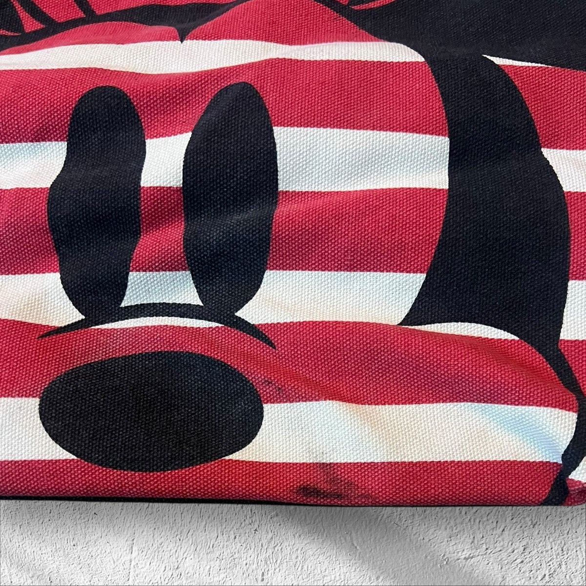 Disney Disney Tote Minnie & Mickey Mouse Canvas Bag Stripe Beach Size ONE SIZE - 3 Thumbnail