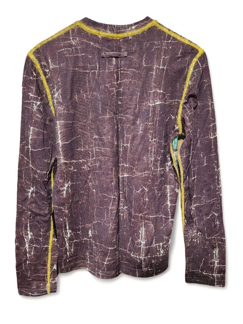 Jean Paul Gaultier - M vintage meshtop zodiac sign burgundy