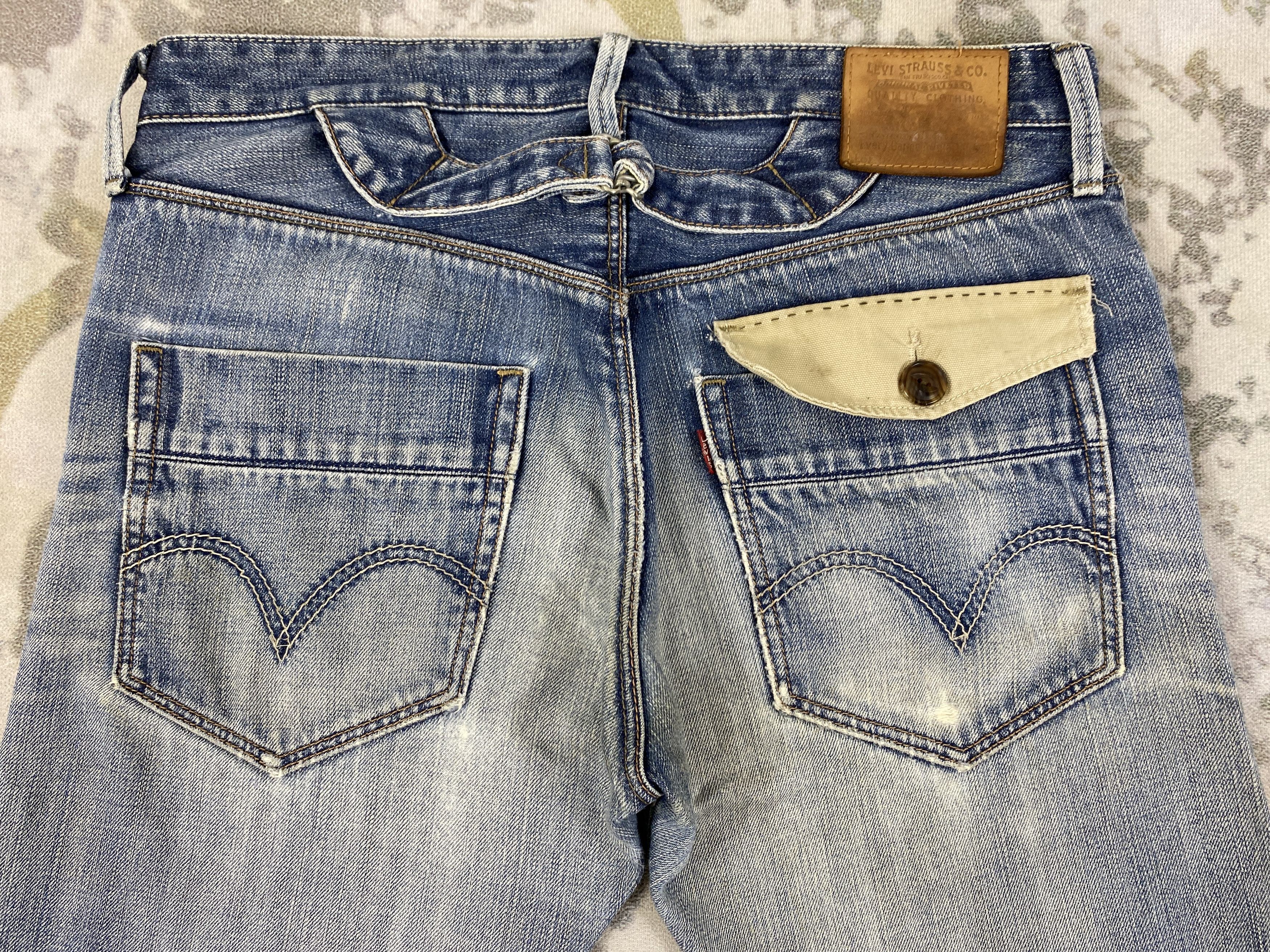 Vintage Dirty Blue Vintage Classic Levi's 522 34x32.5 Denim -JN911 Size US 34 / EU 50 - 4 Thumbnail