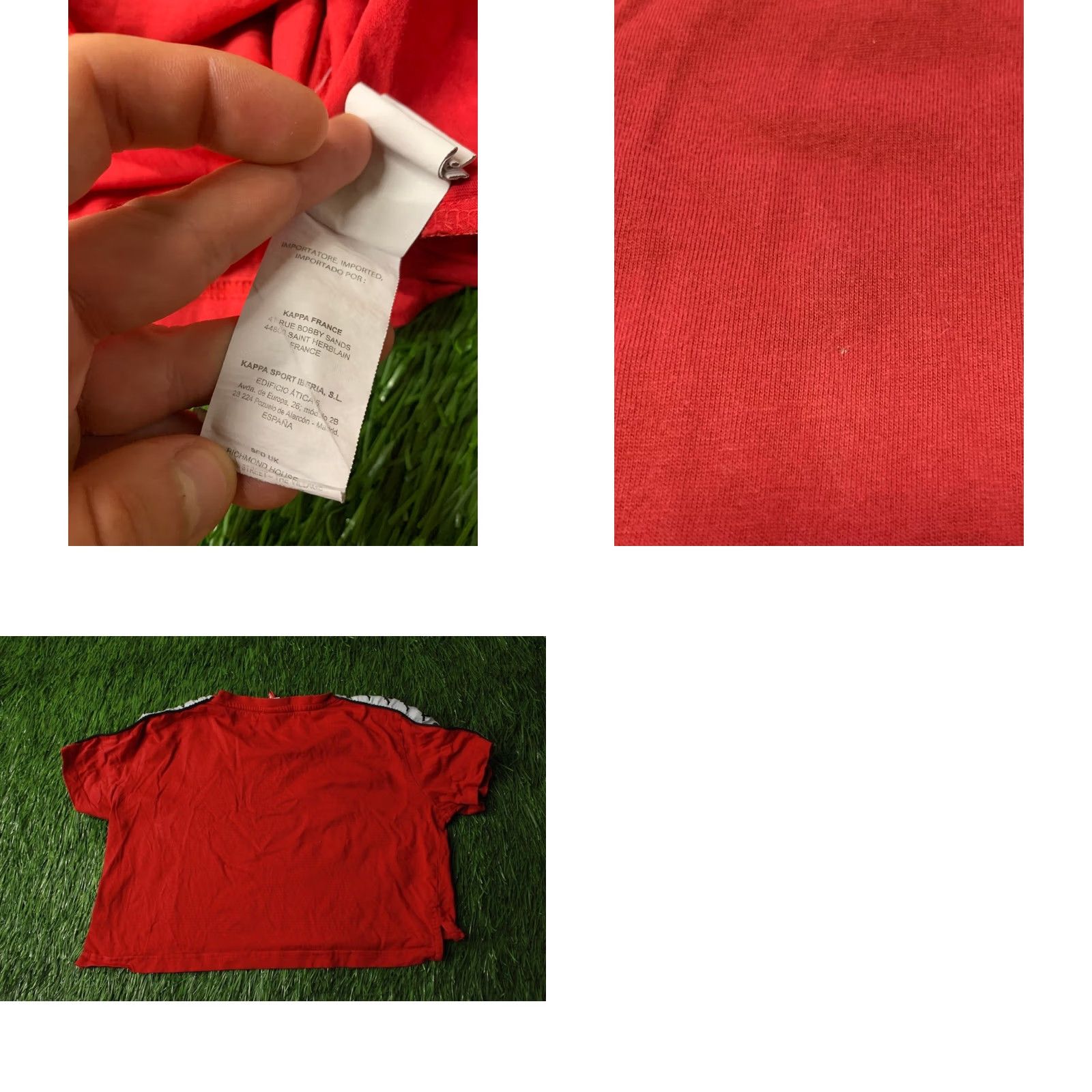 Kappa Kappa Shirt Women XS Casual Short Sleeve Jersey 100% Cotton Red White Black 2019 T-Shirt Size XS / US 0-2 / IT 36-38 - 8 Thumbnail