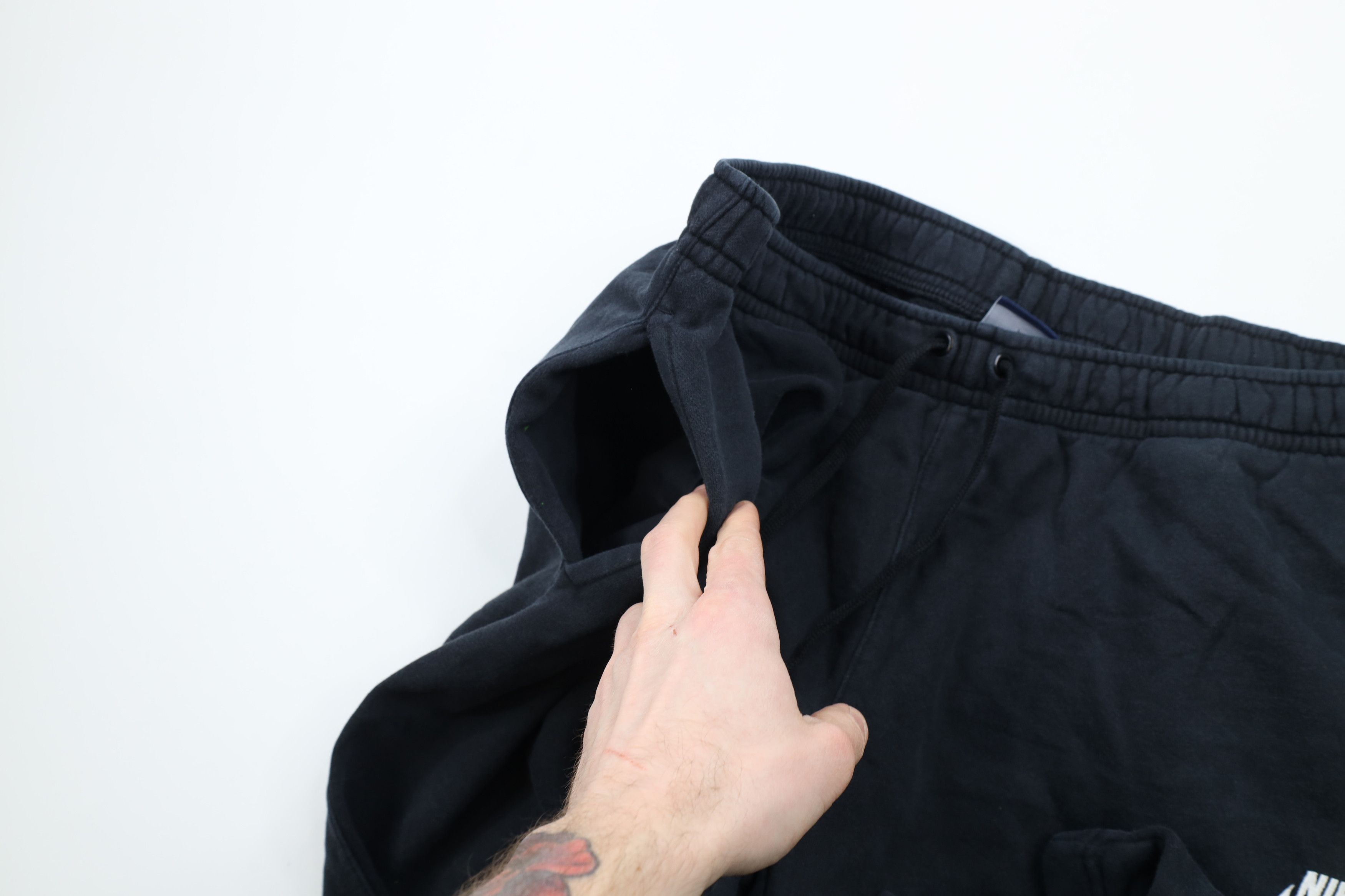 Nike × Vintage Vintage Nike Scott Mini Swoosh Wide Leg Sweatpants Black Size US 40 / EU 56 - 8 Thumbnail