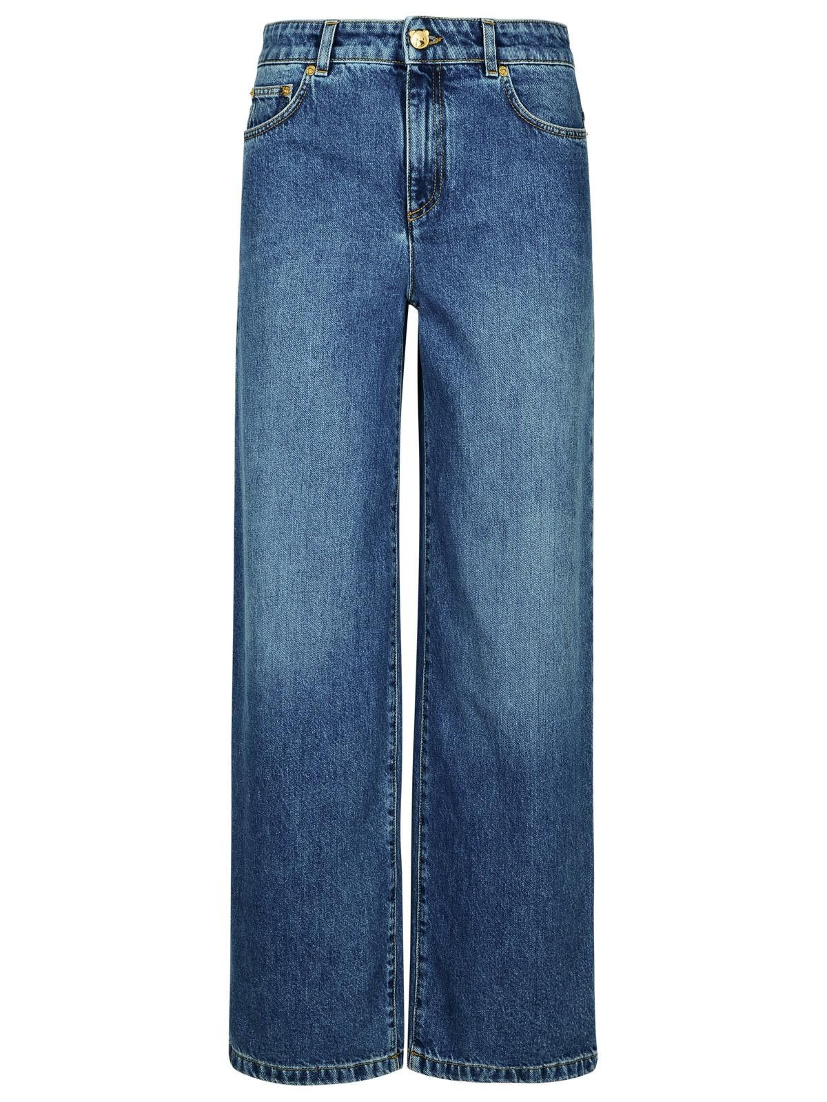 Moschino MOSCHINO Blue Cotton Jeans Size 27" / US 4 / IT 40 - 1 Thumbnail