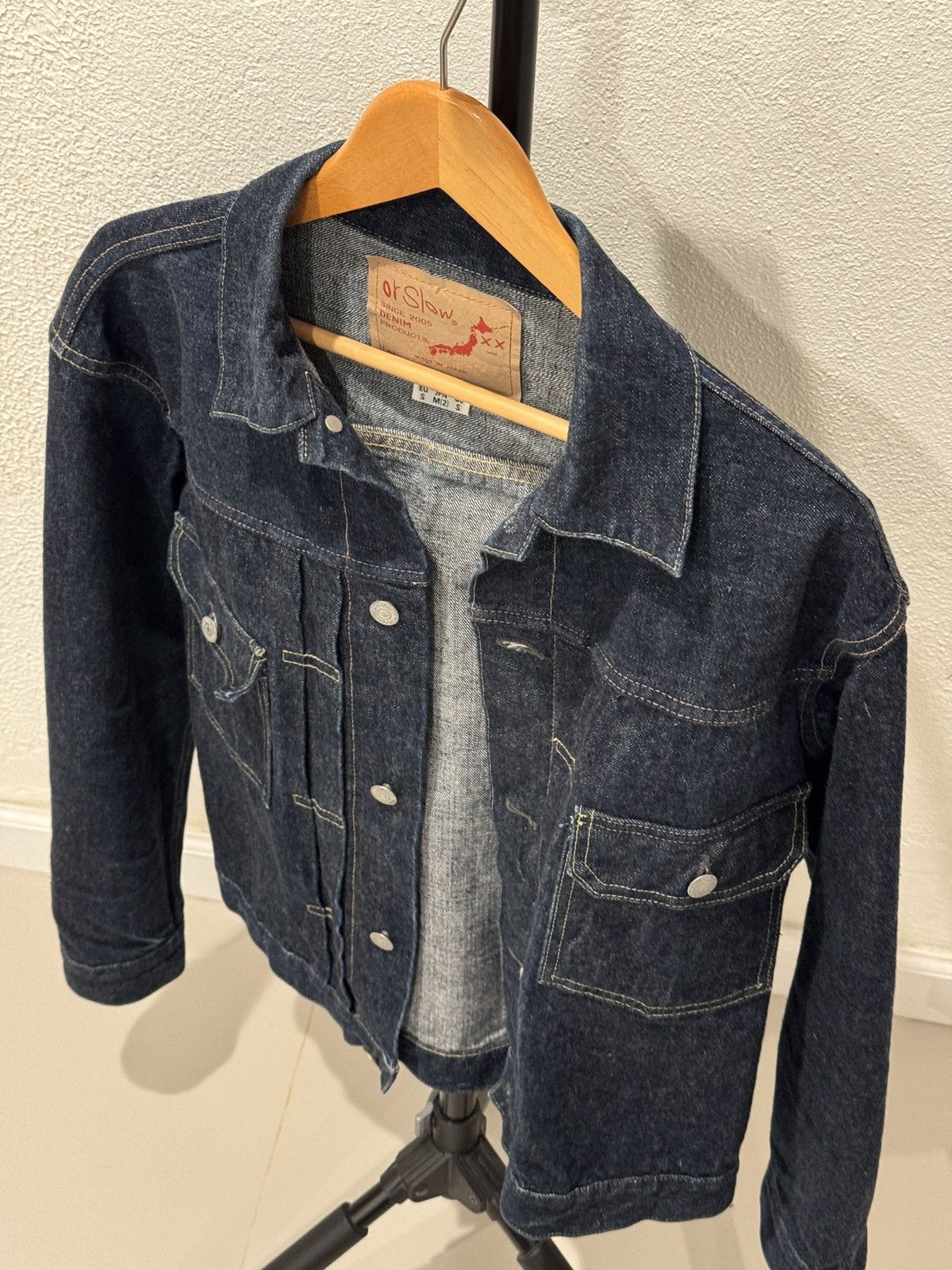 Orslow Type 2 1950’s One Wash Denim Jacket (size 2) Size US S / EU 44-46 / 1 - 4 Thumbnail