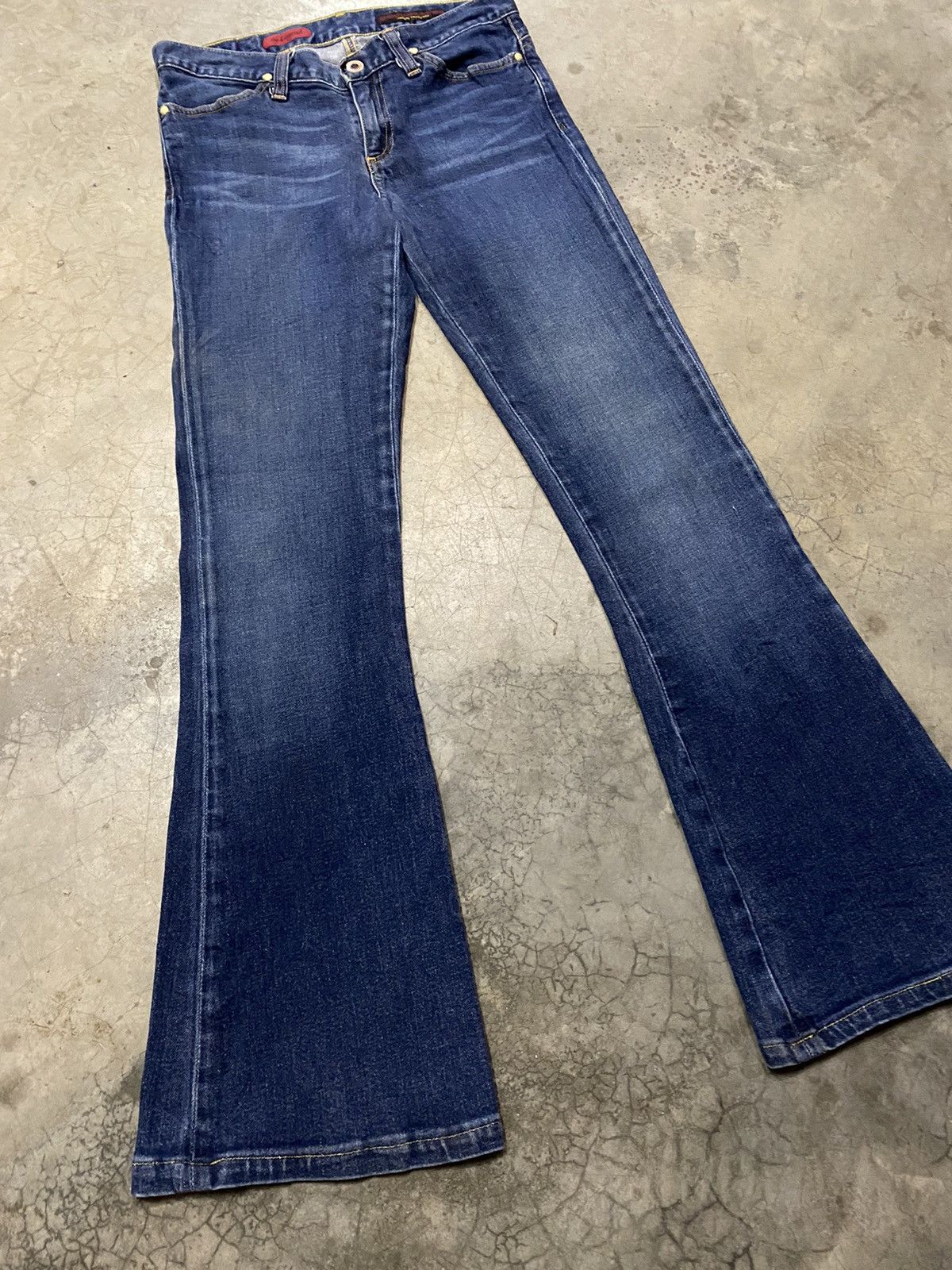 AG Adriano Goldschmied × Vintage Flare Jeans Vintage AG Adriano Goldschmied Made in Usa Size 27" / US 4 / IT 40 - 2 Thumbnail