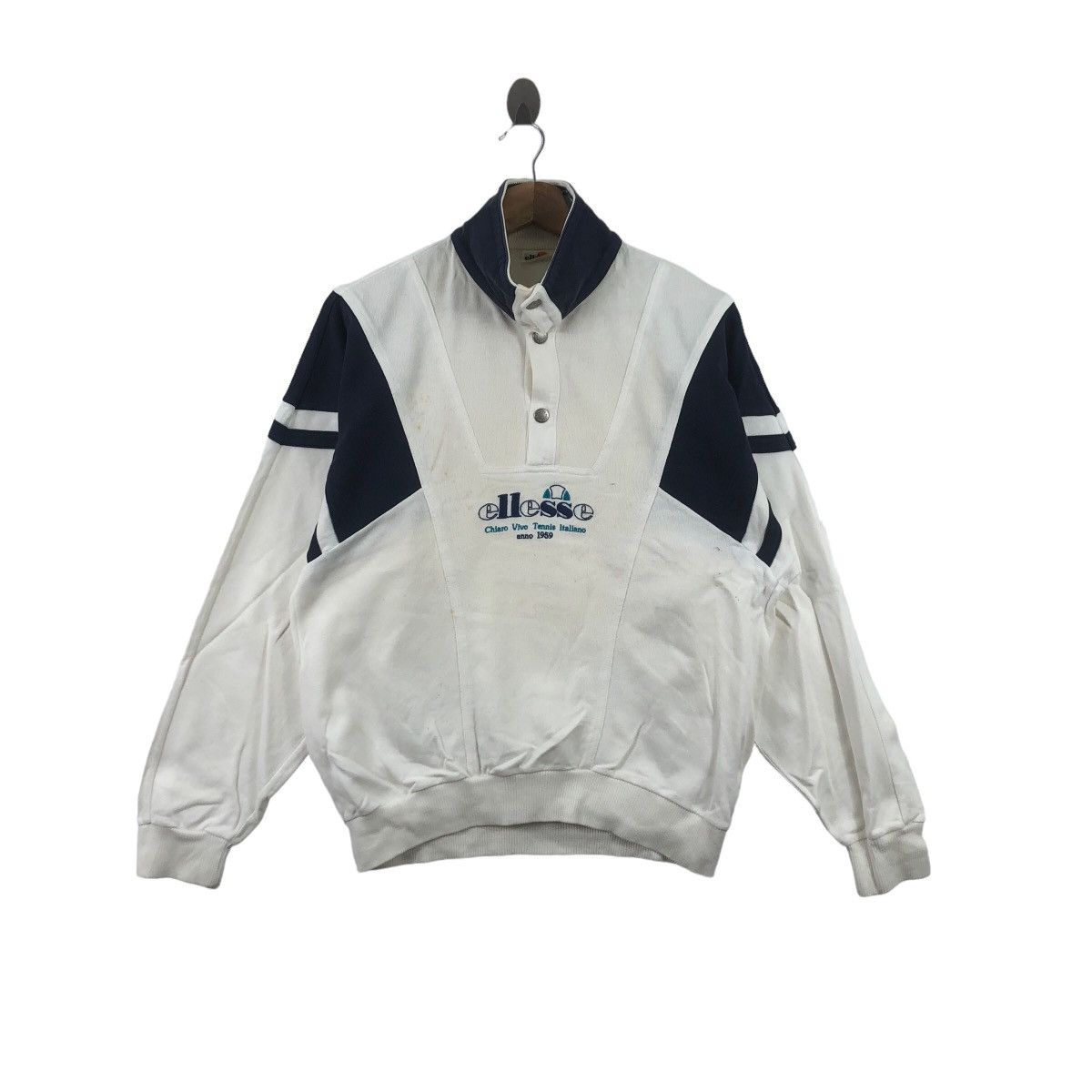 Ellesse Vintage 90’ ELLESSE ITALIA Center Logo Sweatshirt Sweater Size XL / US 12-14 / IT 48-50 - 1 Thumbnail