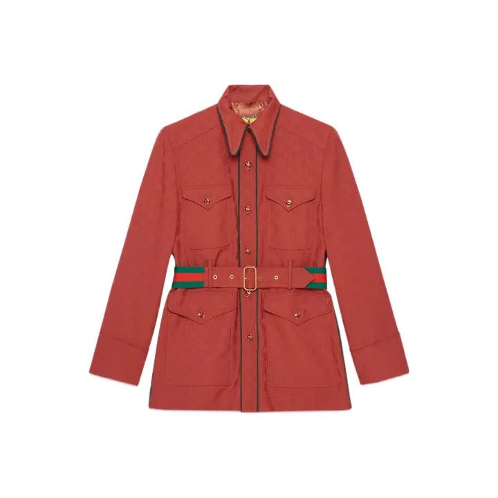 Gucci Gucci x Adidas Red Button-Up Jacket Size US L / EU 52-54 / 3 - 1 Thumbnail