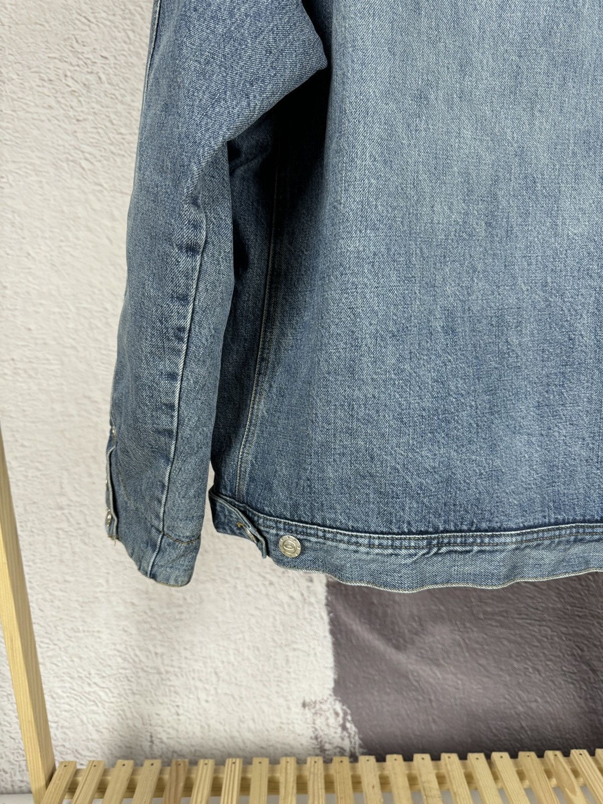 Oakley Vintage y2k Oakley Lined Sherpa Denim Jacket Four Pocket Size US L / EU 52-54 / 3 - 18 Thumbnail