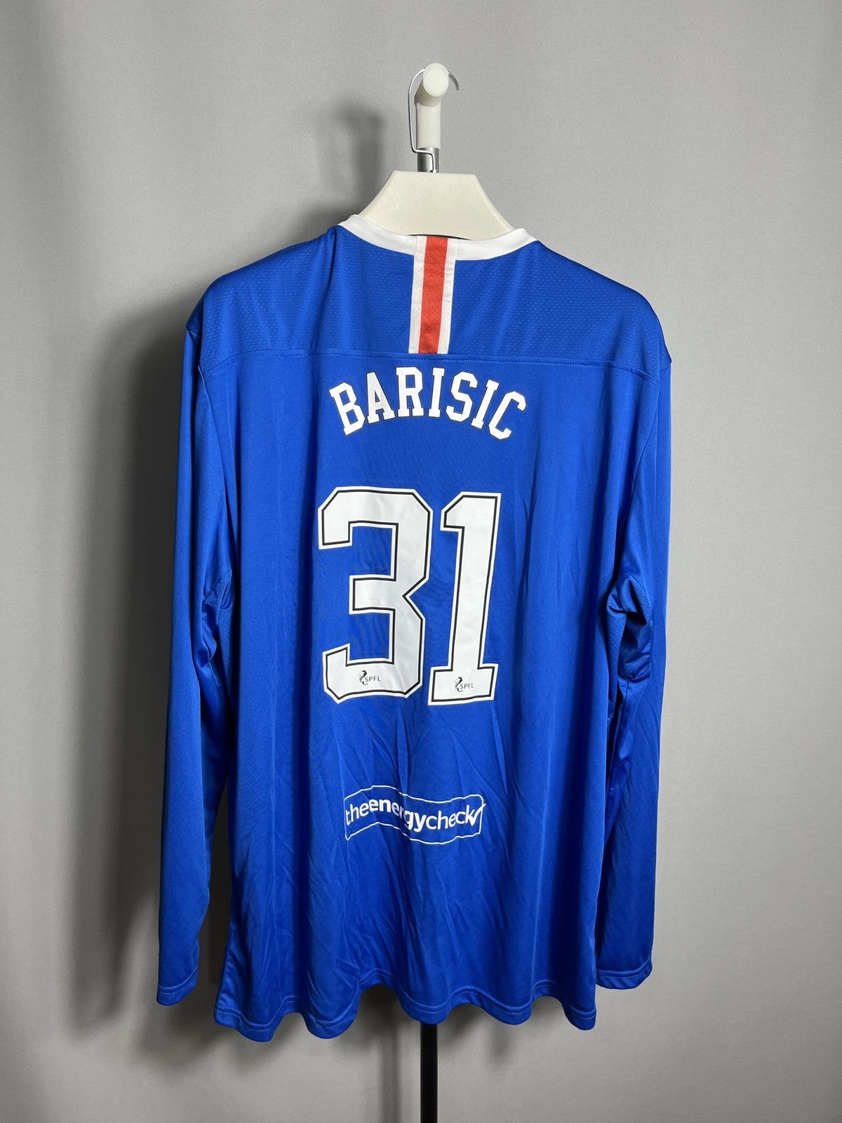 Castore Borna Barisic #31 2020 - 2021 Rangers home shirt mens 4XL Size US XXL / EU 58 / 5 - 6 Thumbnail