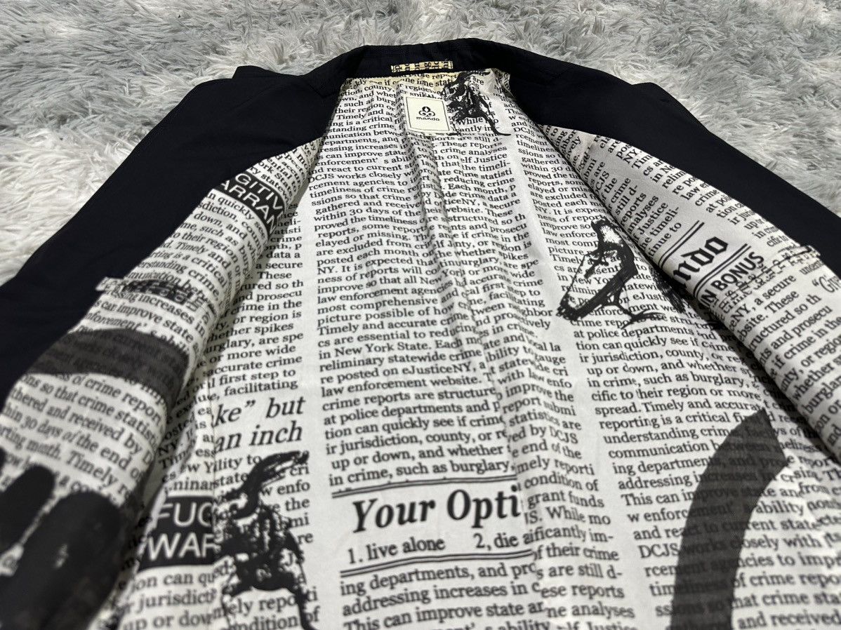 Japanese Brand 🔥Japanese Archived Mando Poem Blazer Like Yohji Yamamoto Size US M / EU 48-50 / 2 - 7 Thumbnail