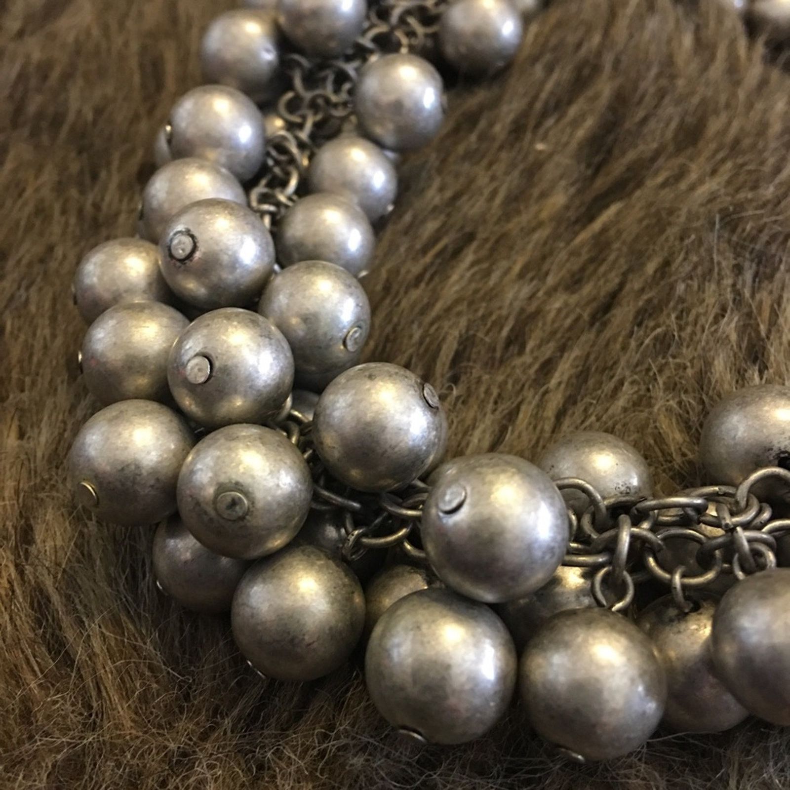 Jewelry Premier Design matte silver pearl cluster necklace Size ONE SIZE - 8 Thumbnail