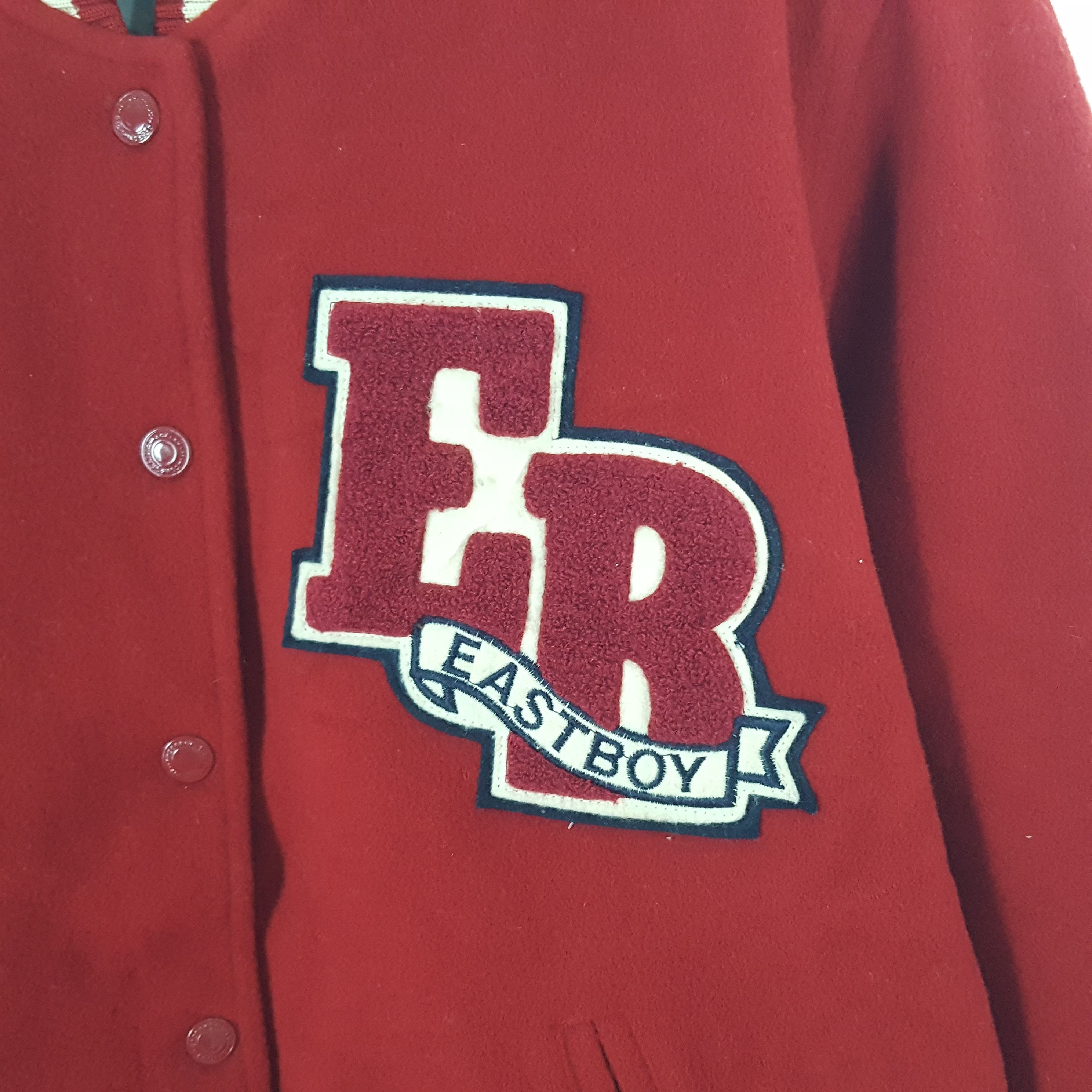 Vintage Vintage EastBoy Velvet Patch Logo Varsity Jacket Size US M / EU 48-50 / 2 - 2 Thumbnail