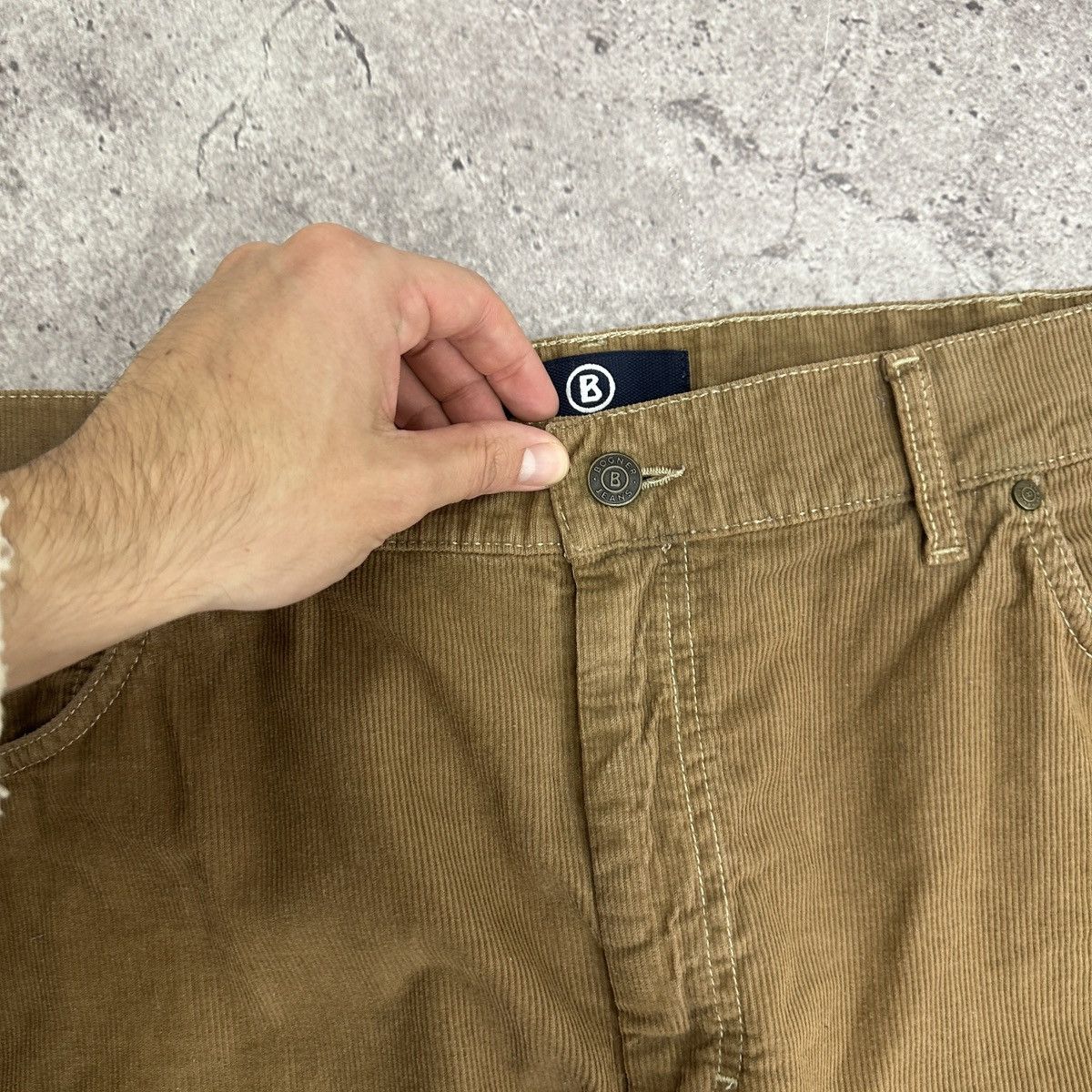 Vintage Vintage 00s Bogner Big Boy Corduroy Jeans straight 40x34 y2k Size US 40 / EU 56 - 9 Thumbnail