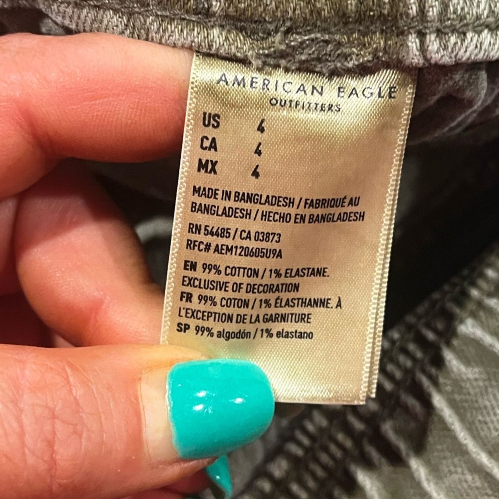 American Eagle Outfitters American Eagle Tomgirl Shorts Stretch Denim Green Size 4 Size 27" / US 4 / IT 40 - 6 Thumbnail
