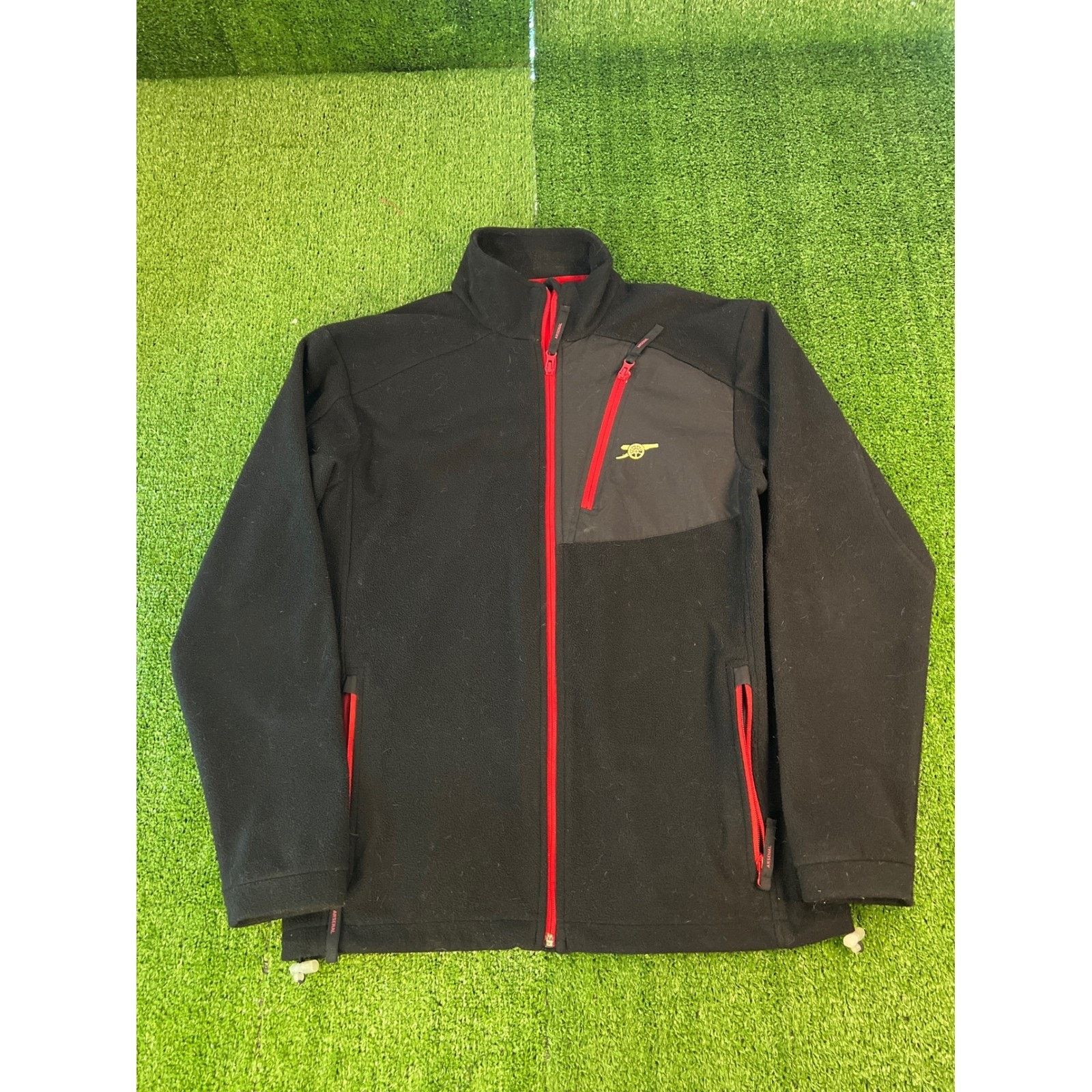 Other Arsenal FC Mens Fleece Jacket Black Red Full Zip M/L Size US L / EU 52-54 / 3 - 1 Thumbnail