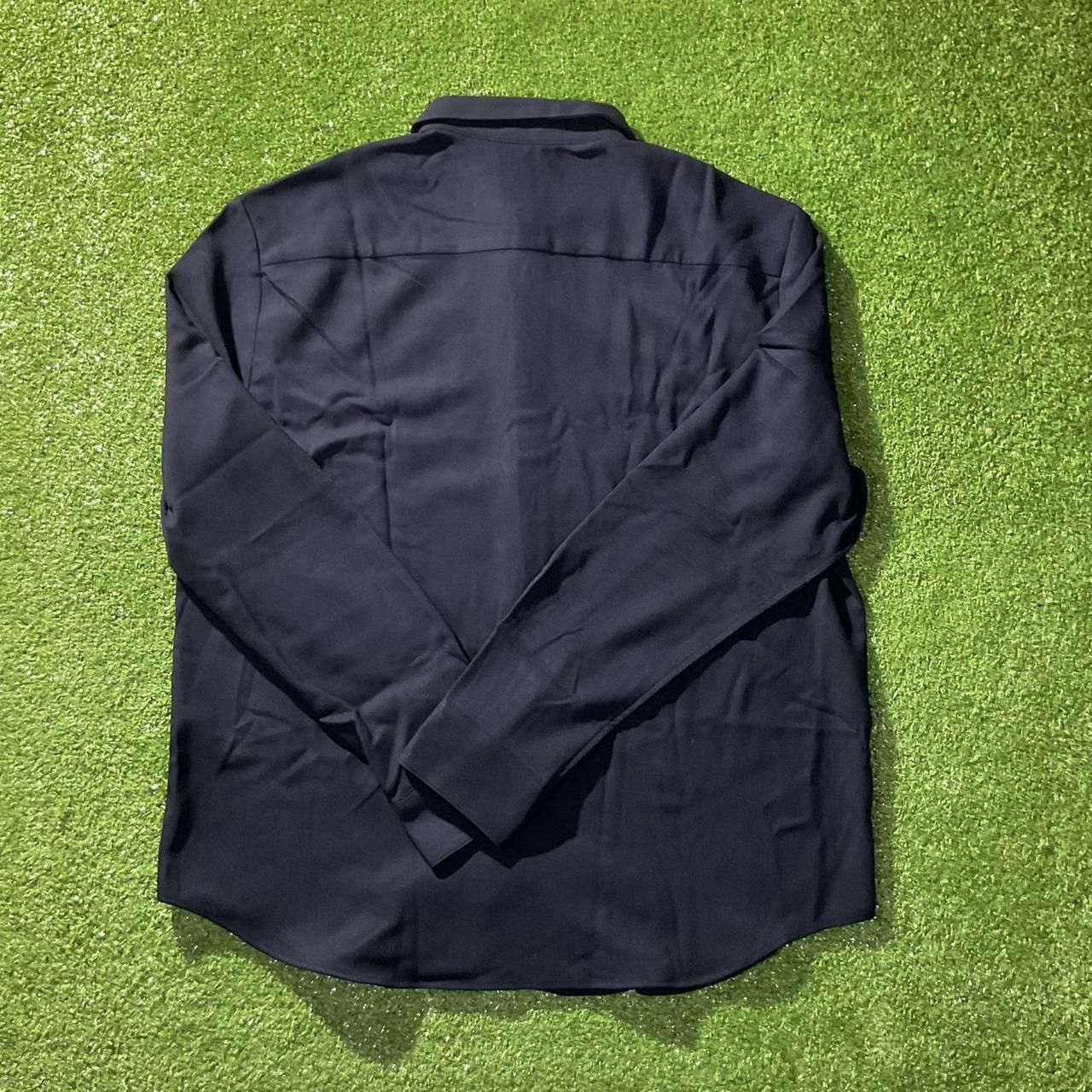 H&M H&M Men’s Regular Fit Twill Navy Blue Dress Shirt Size US L / EU 52-54 / 3 - 7 Thumbnail