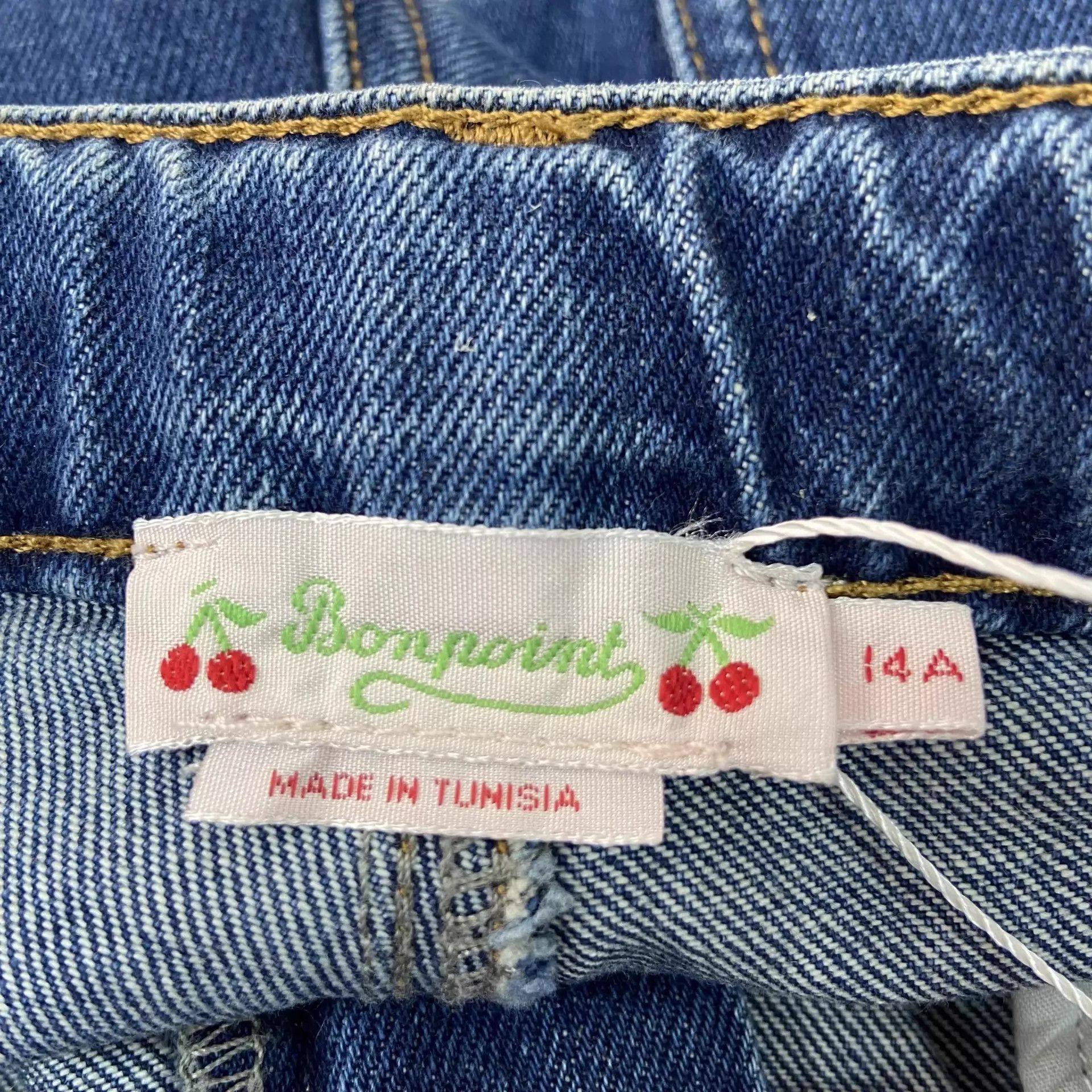 Other Bonpoint Blue Straight Leg Jeans 14A Size 25" / US 0 / IT 36 - 7 Thumbnail