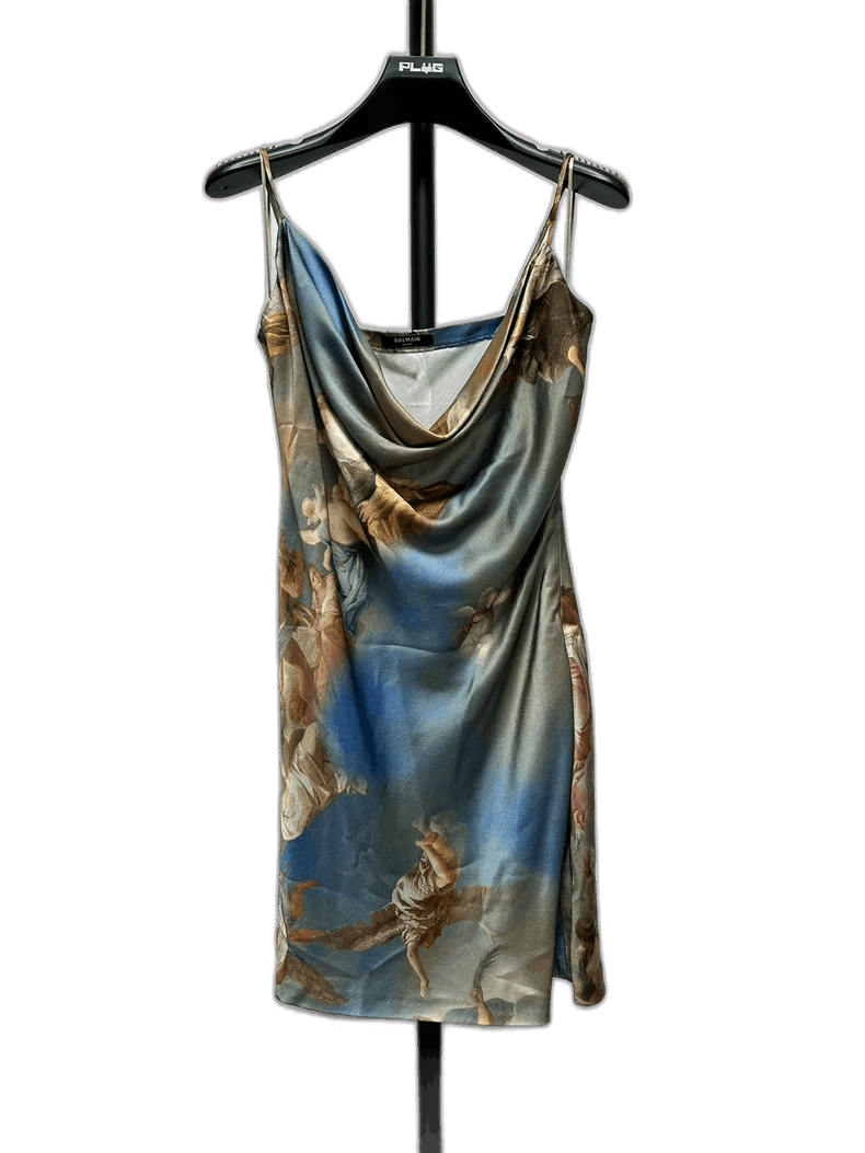 Balmain Balmain New Portrait Print Cami Dress-yf Size US 38 / EU 54 - 1 Thumbnail