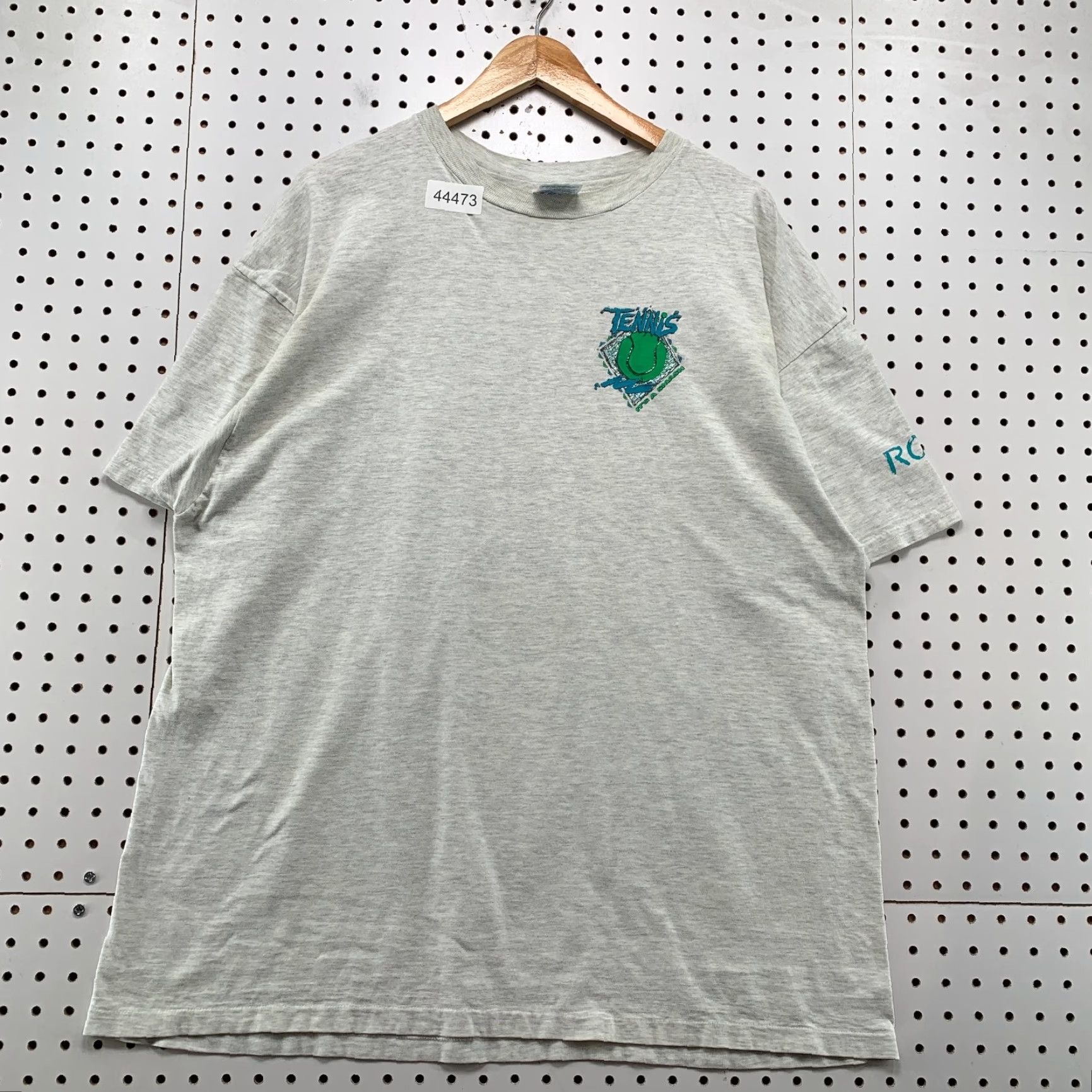 Hanes VINTAGE Hanes T-Shirt Tennis Shirt Mens 2XL Gray 90s Sports Cotton Hanes Beefy-T Mens 2XL 90s Tournament Baseball Football Size US XXL / EU 58 / 5 - 2 Thumbnail