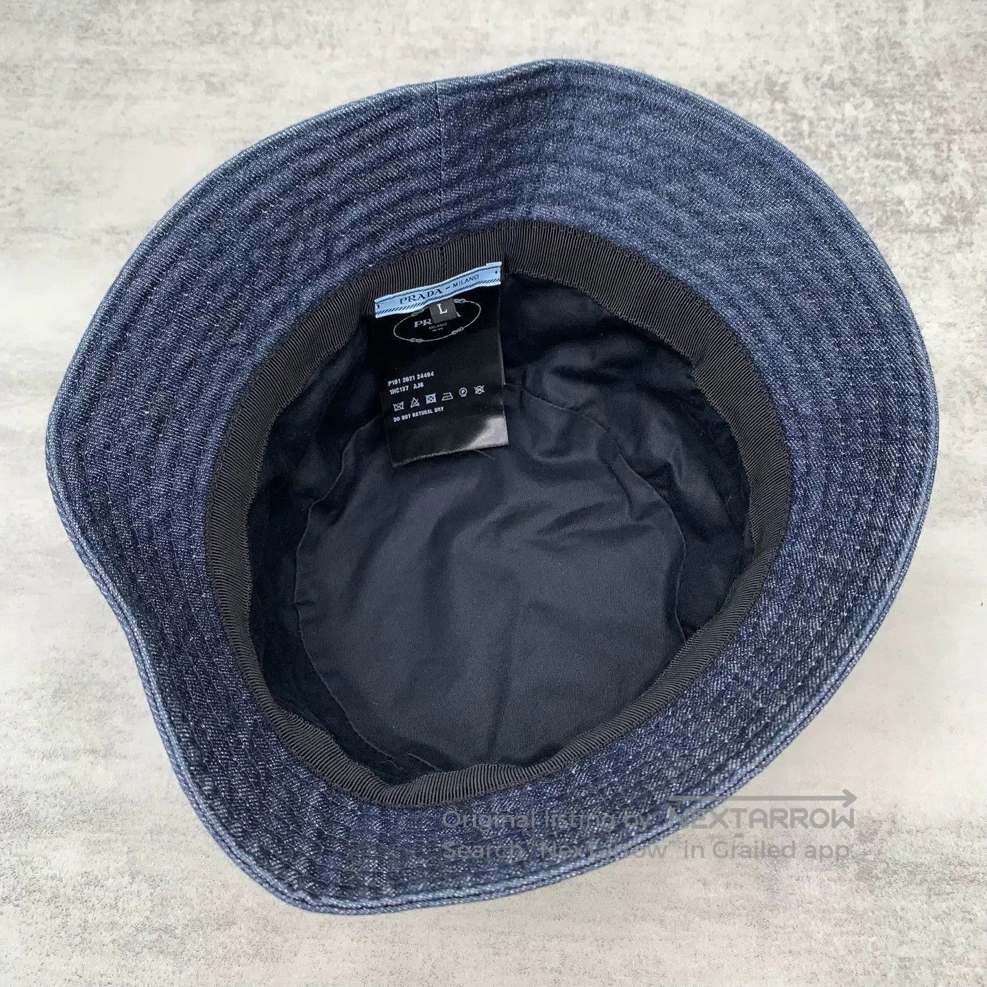 Prada Prada Blue Denim Bucket Hat. Size ONE SIZE - 9 Thumbnail