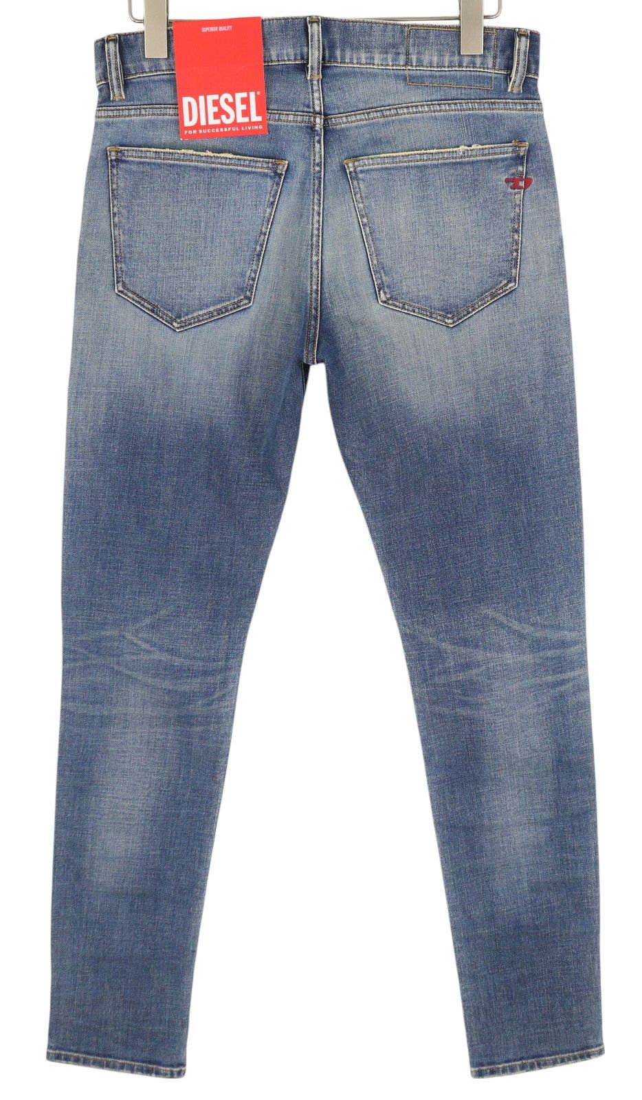 Diesel 2019 D-STRUKT 09C87 W31/L34 Blue Distress Slim 85414 Size US 31 - 2 Thumbnail