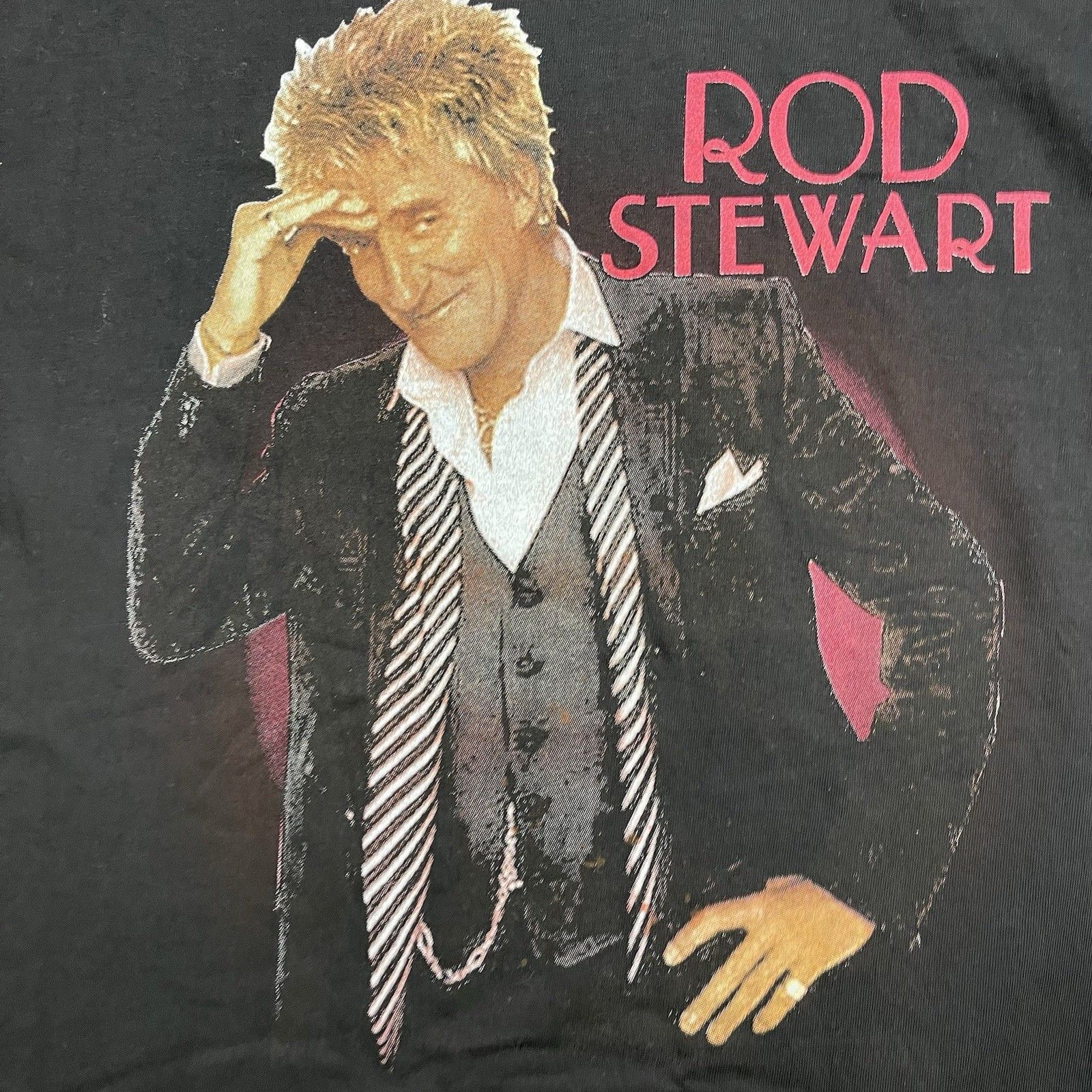 Other Vintage Rod Stewart T-Shirt 2004 Tour XL Black Y2K Concert M Size US XL / EU 56 / 4 - 4 Thumbnail