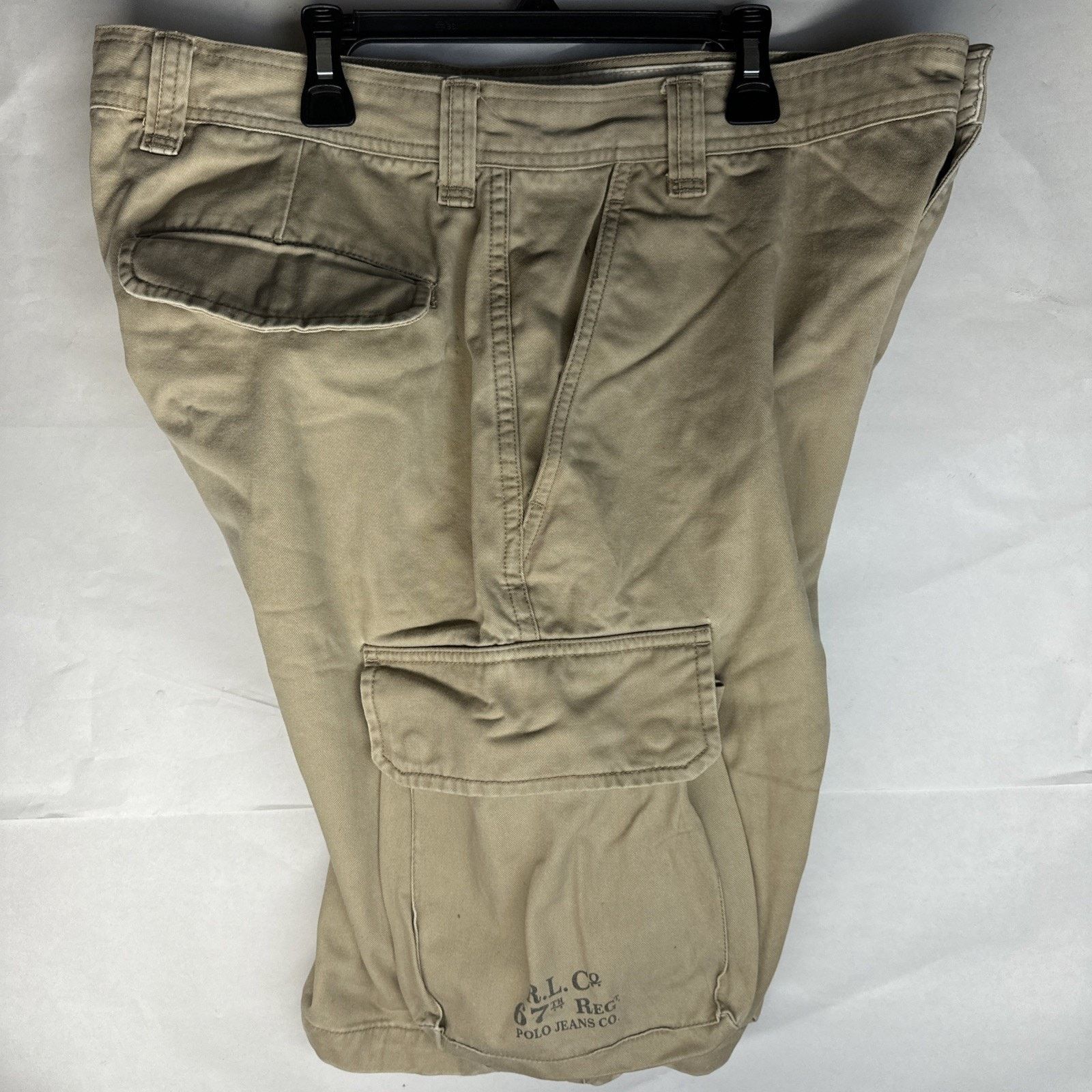 Polo Ralph Lauren Polo Jeans Co Cargo Shorts Size 36 Beige Canvas Authentic Size US 36 / EU 52 - 6 Thumbnail