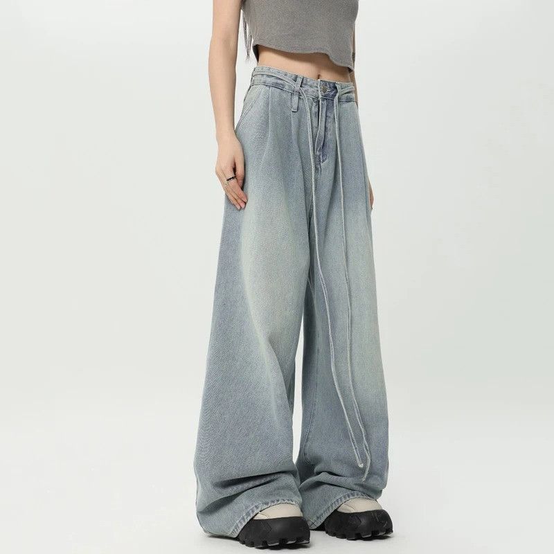 Jean × Vintage Drawstring Casual Denim Size US 32 / EU 48 - 2 Thumbnail